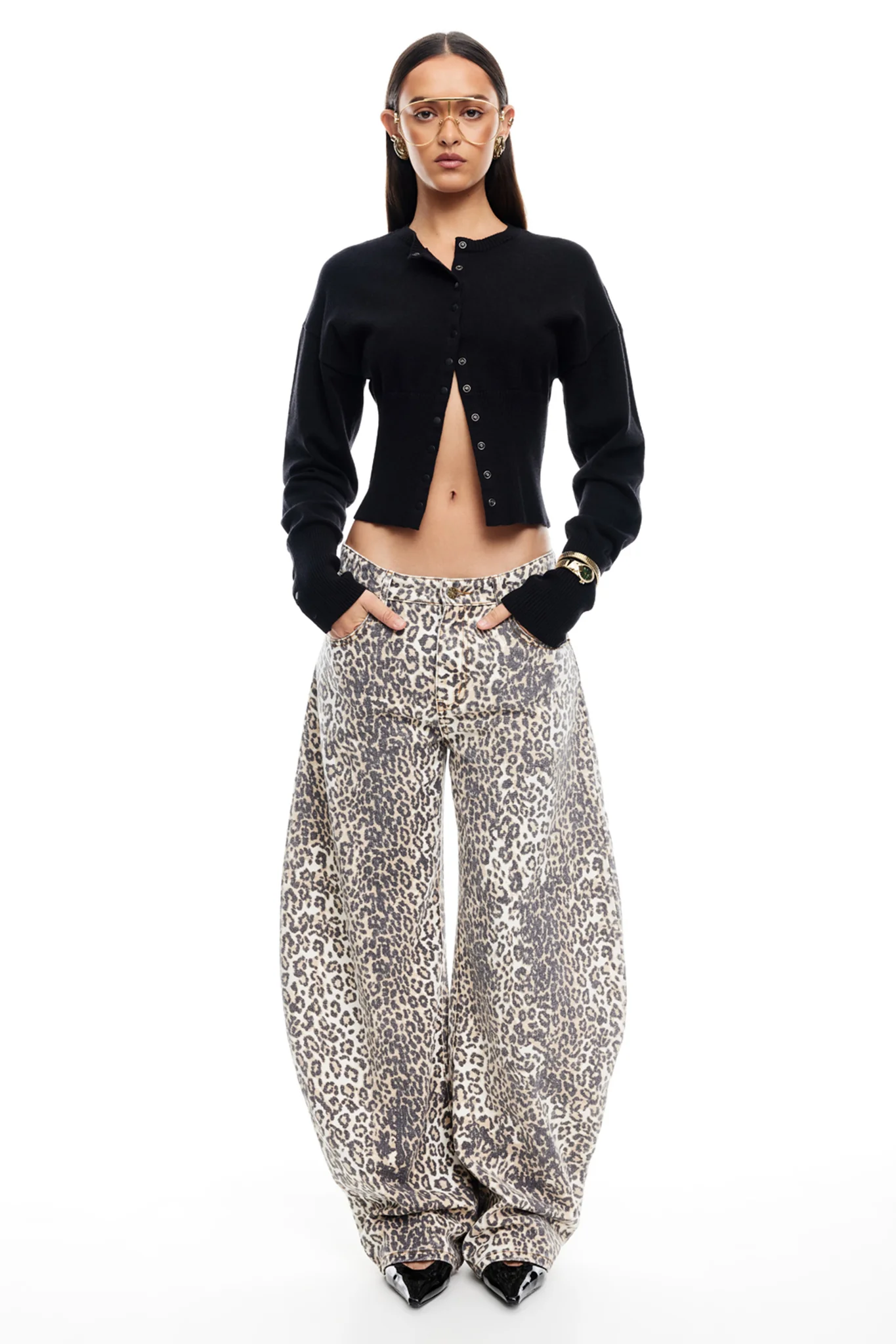 LIONESS Horseshoe Jeans Leopard Fade - Seraphlike