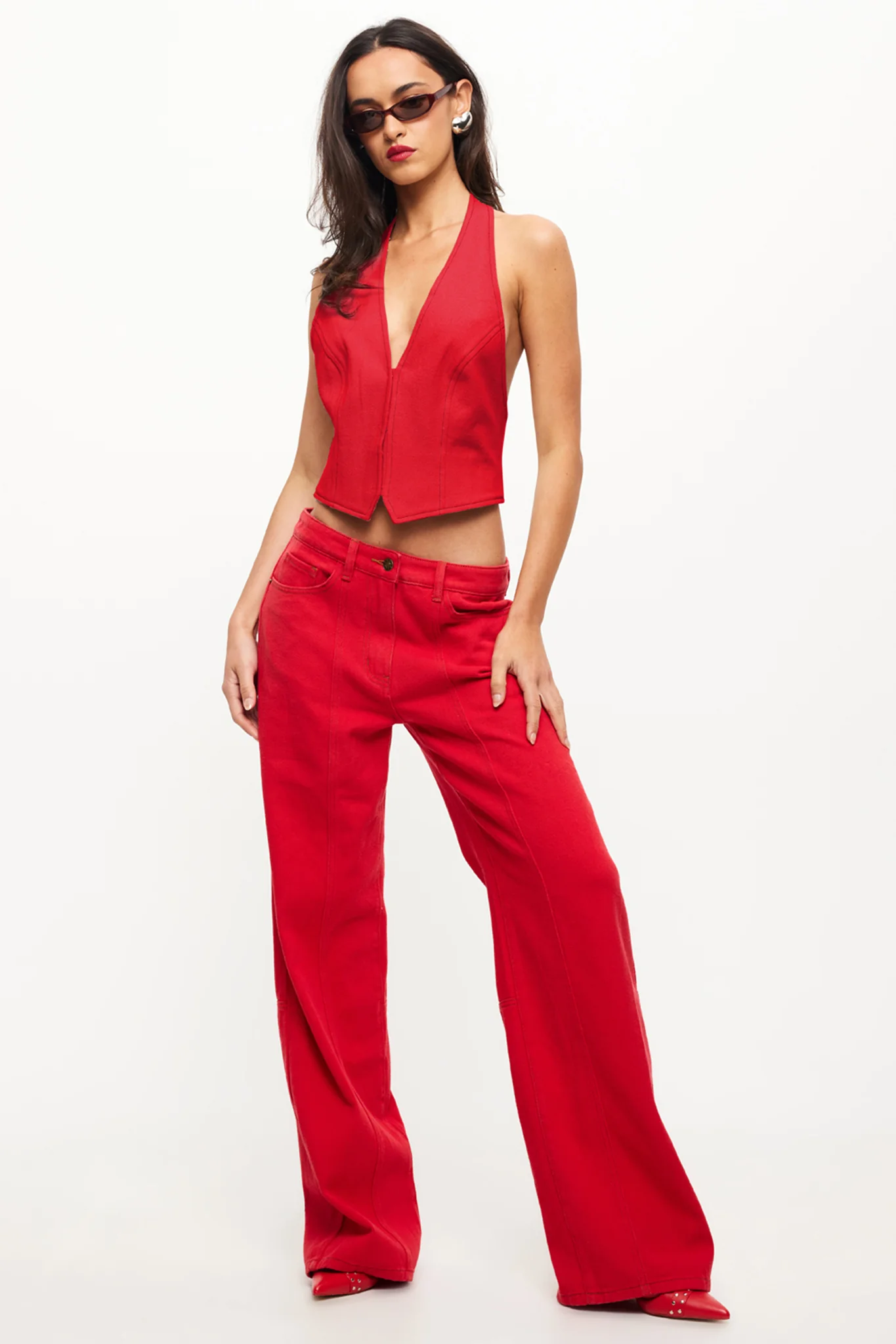 LIONESS Dawson Jeans Crimson - Seraphlike