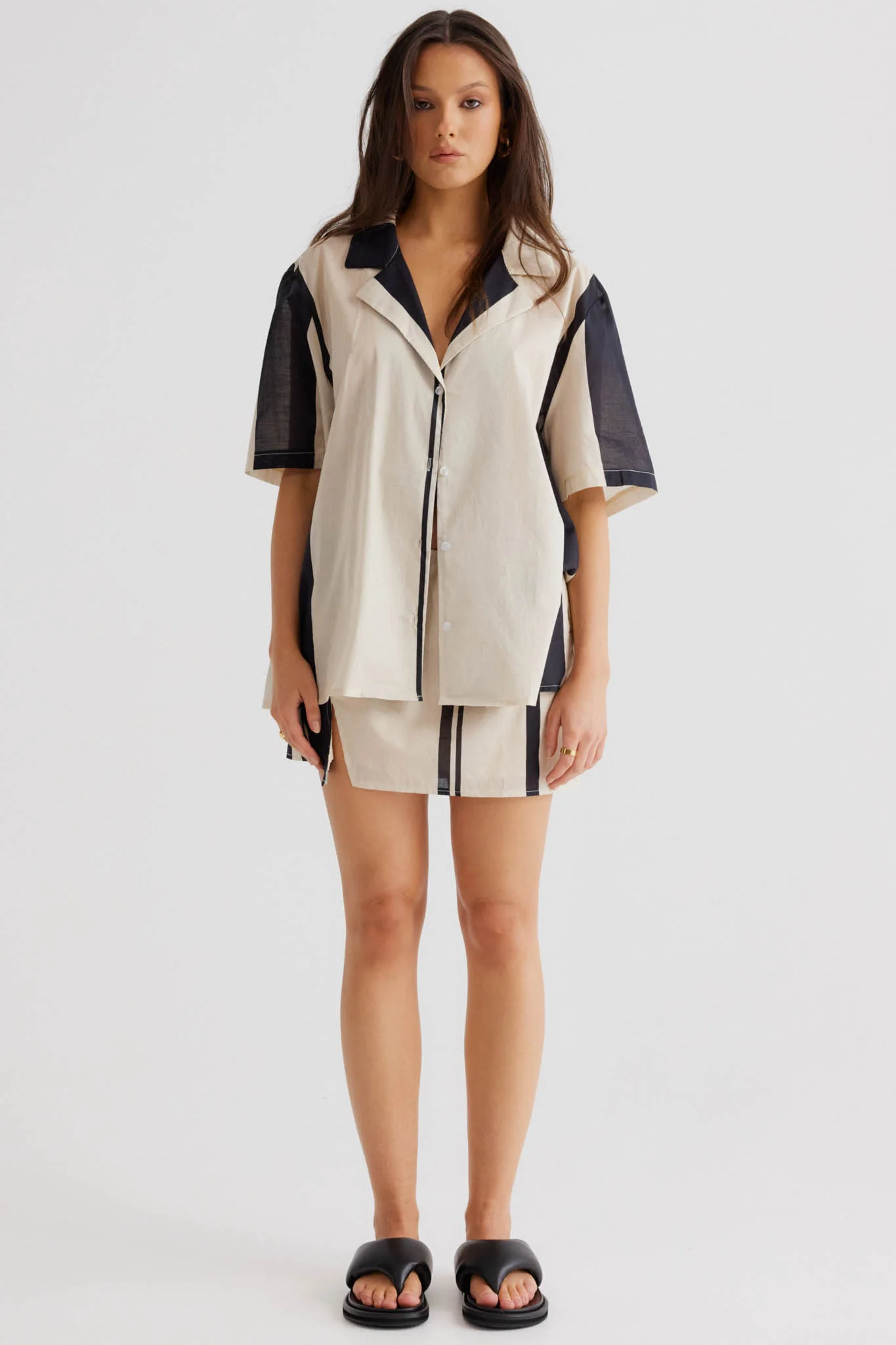 SNDYS Alba Shirt Black Print - Seraphlike