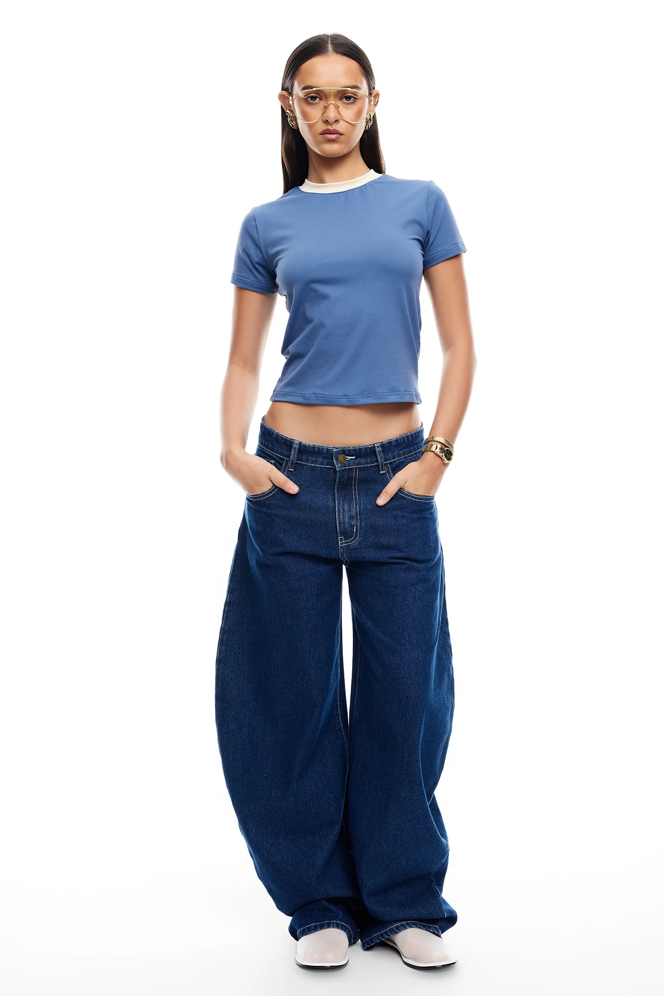 LIONESS Clubhouse Tee Navy - Seraphlike