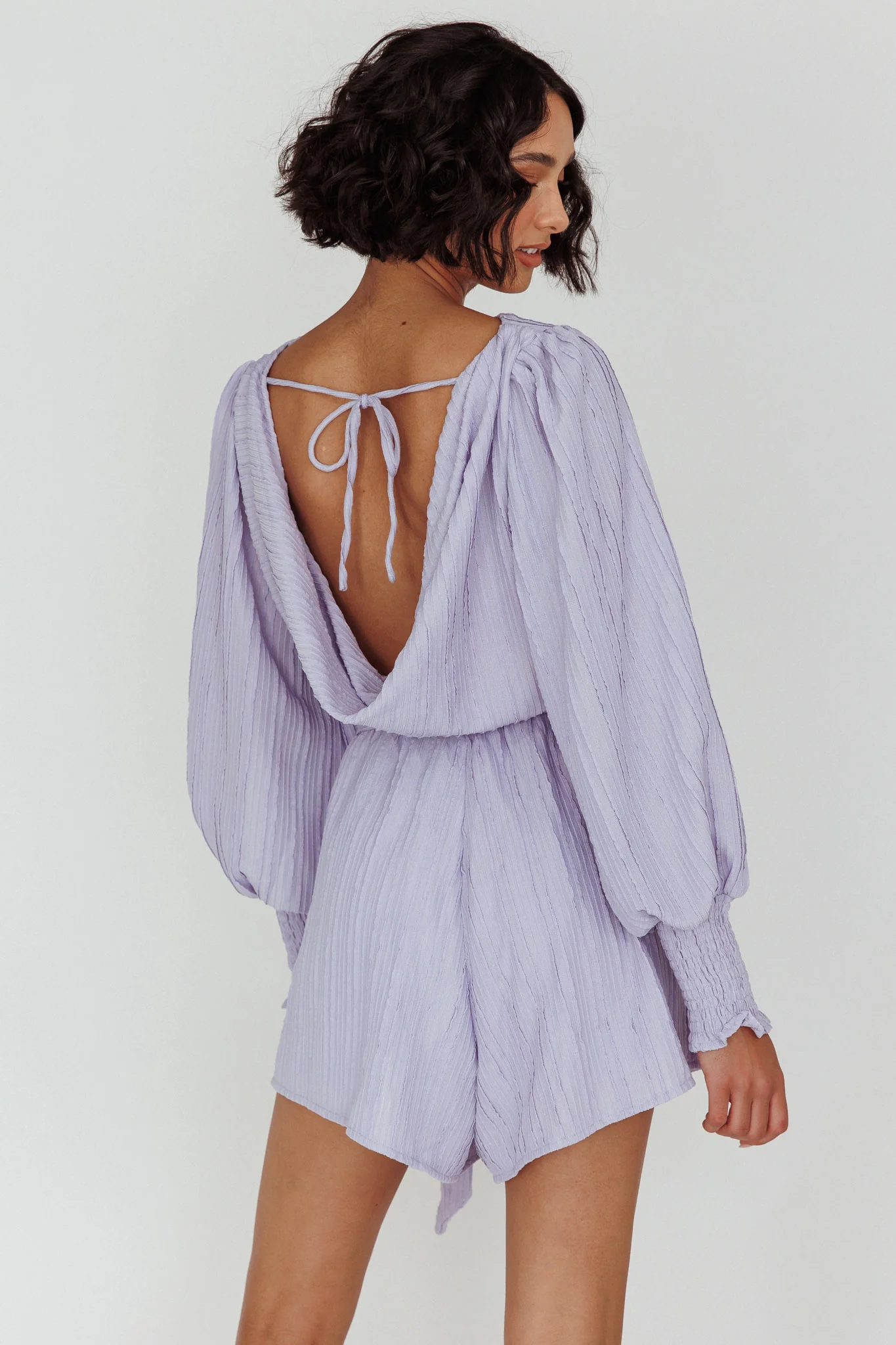 Summer Lover Long Sleeve Romper Lilac - Seraphlike