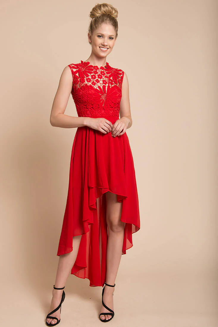 Ivy Night Out Dress Red - Seraphlike