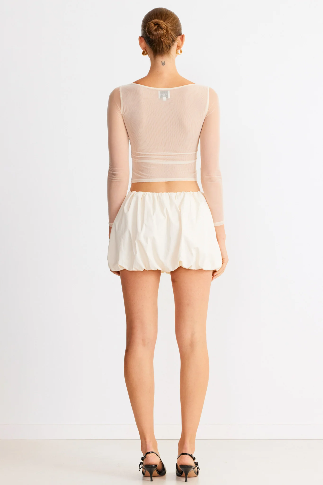 SNDYS Freja Bubble Skirt Chalk - Seraphlike