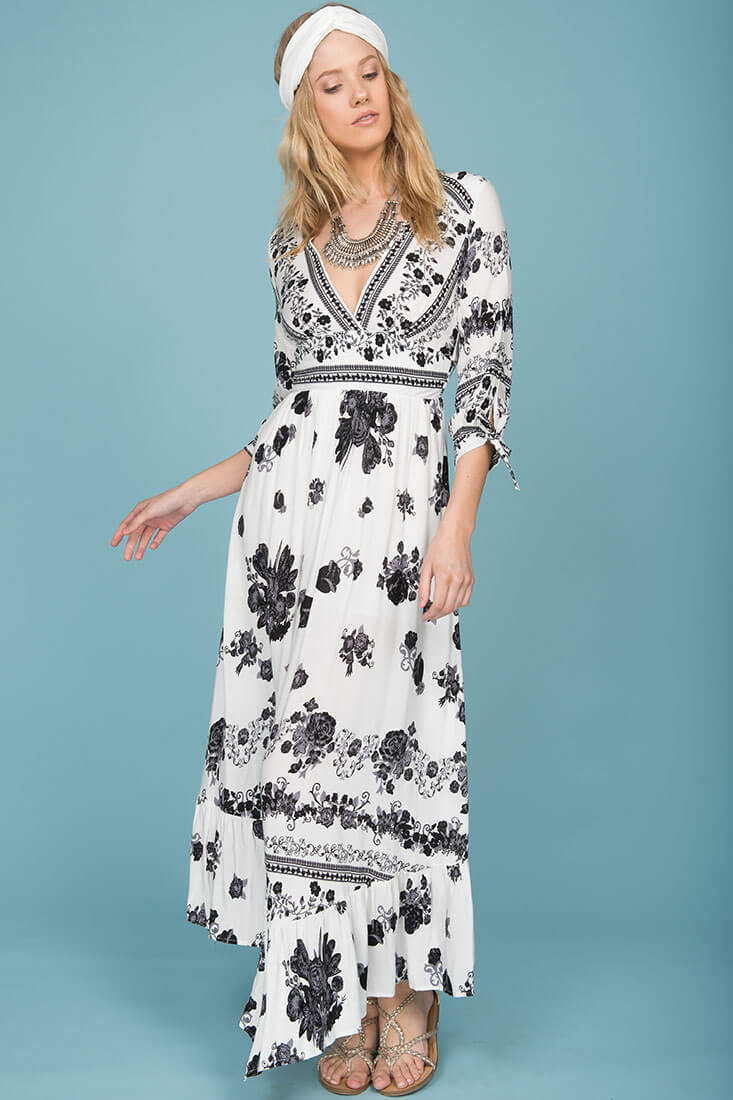 Zaika Maxi Dress White - Seraphlike