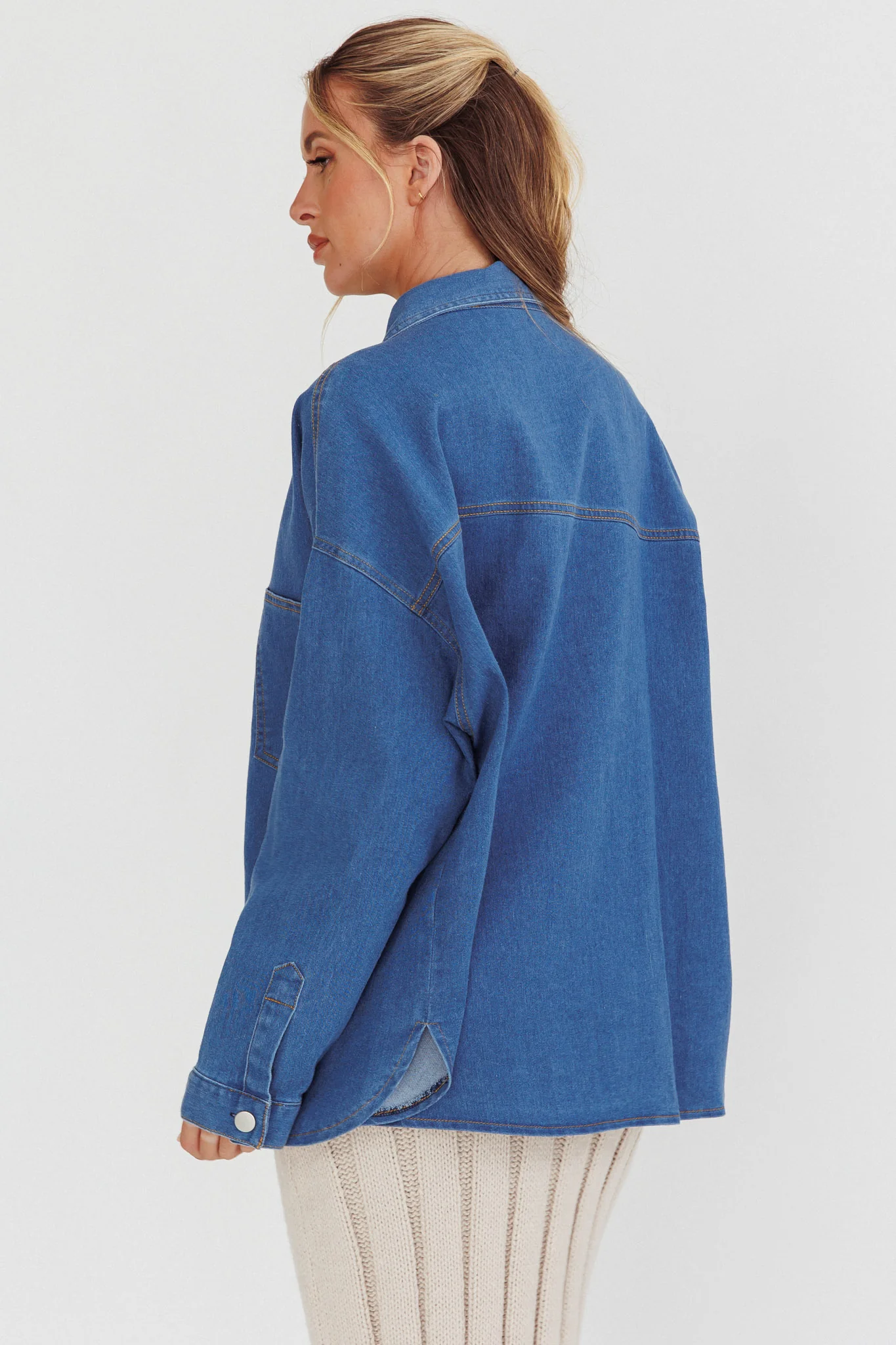 Lake Days Chest Pocket Shirt Indigo - Seraphlike