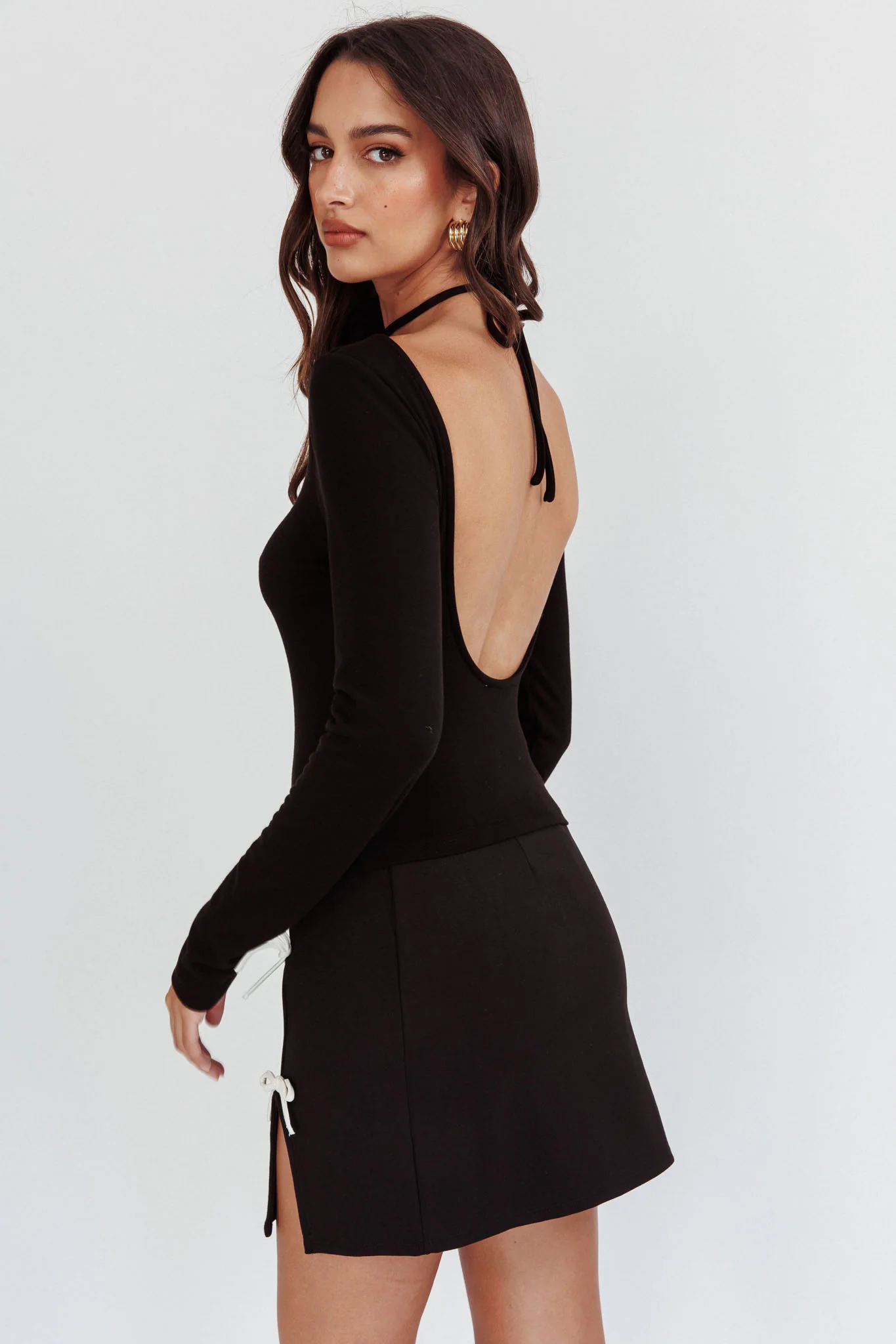 Higher Power Low Back Top Black - Seraphlike