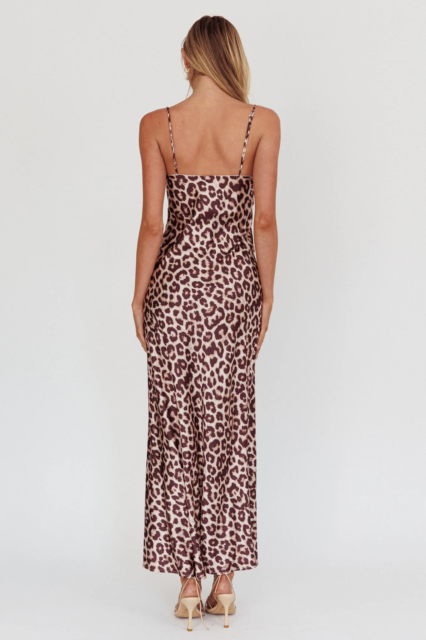 Well Versed Pleated Bust Maxi Dress Leopard - Seraphlike