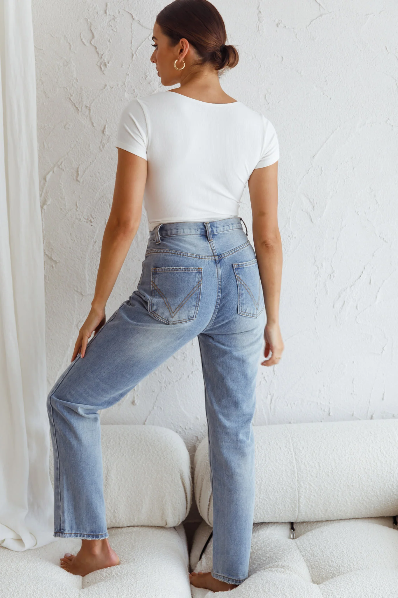 Chase Your Bliss Twist Crop Top White - Seraphlike