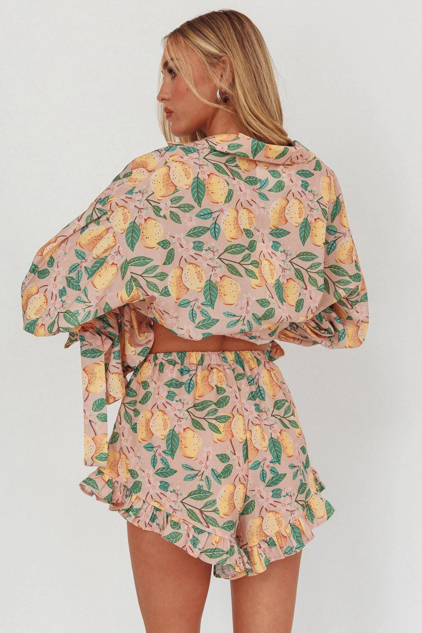 Telling Secrets Frill Trim Shorts Lemon - Seraphlike