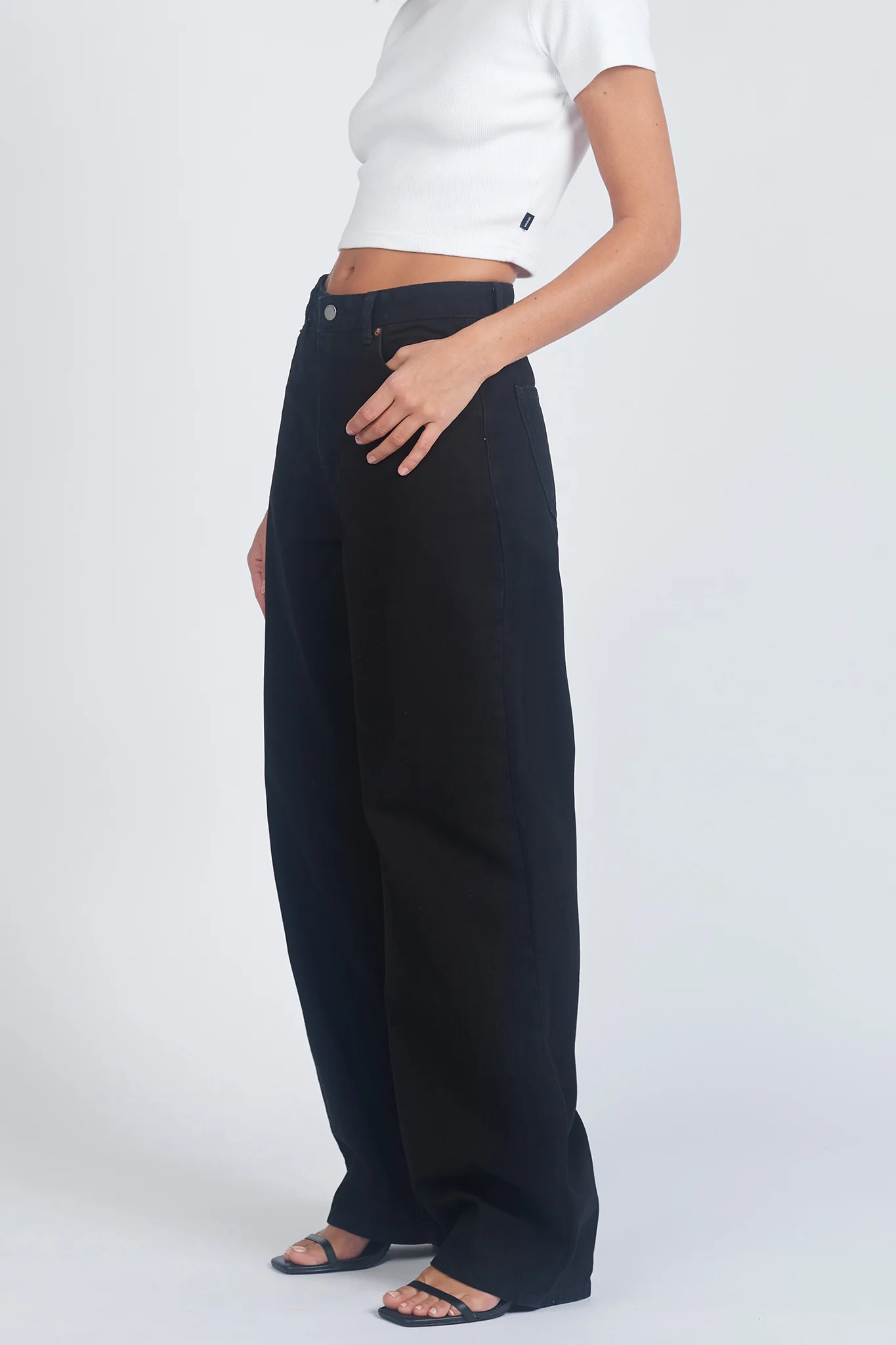 DR DENIM Donna Baggy Jeans Black - Seraphlike