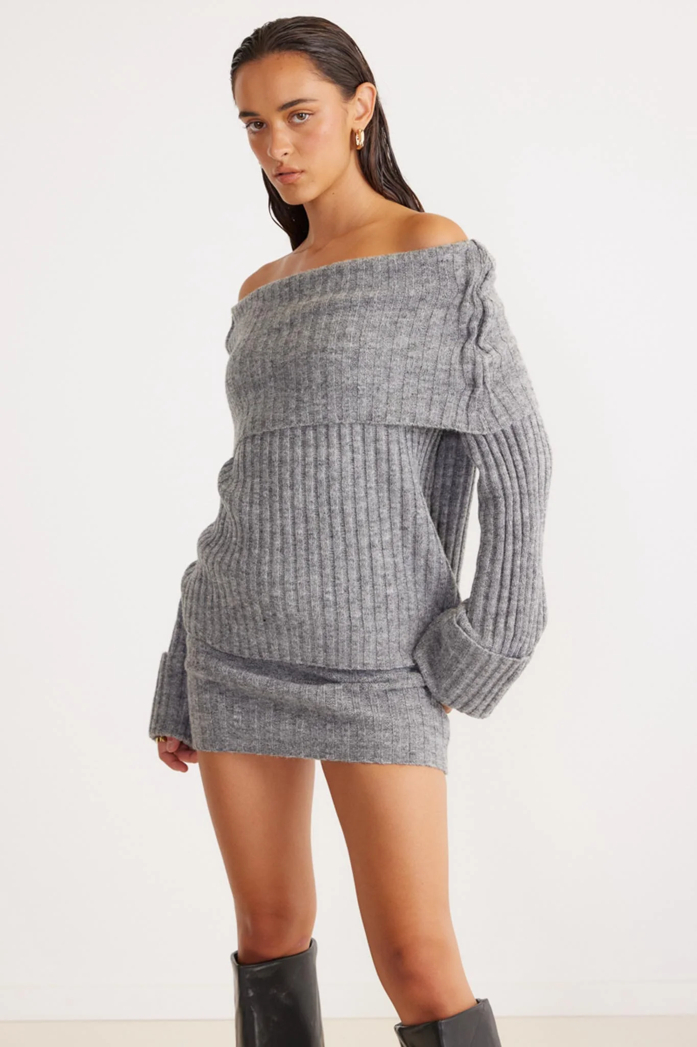 SNDYS Brooks Mini Skirt Grey - Seraphlike