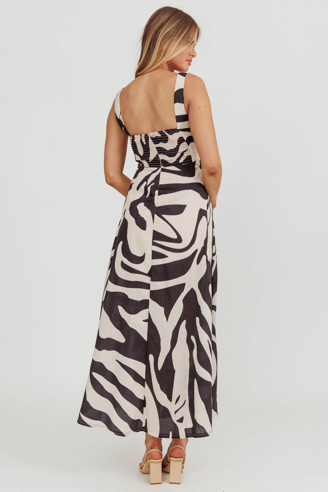 Colette A-Line Maxi Dress Black - Seraphlike