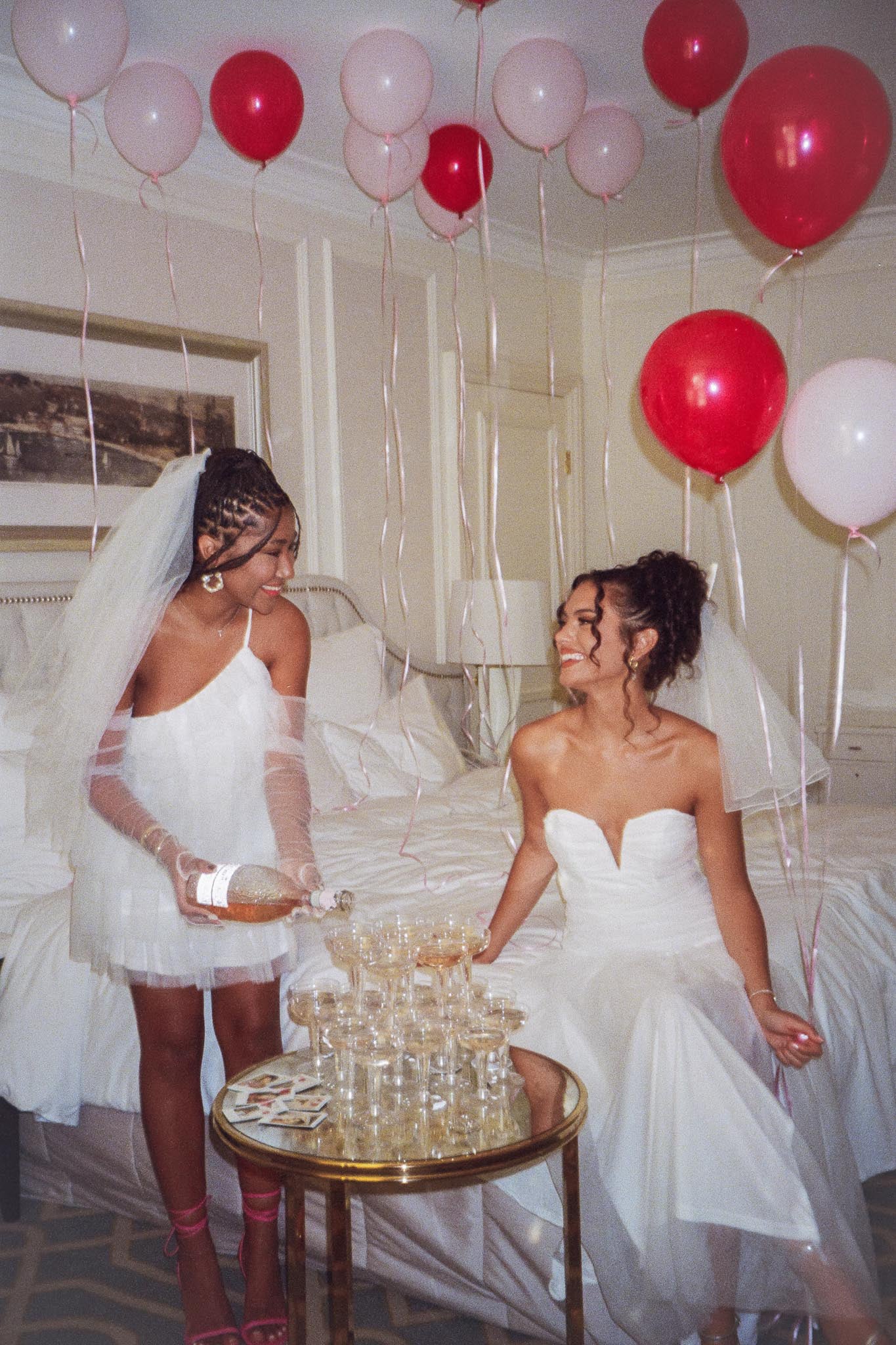 Daphnie Drop Waist Tulle Midi Dress White - Seraphlike