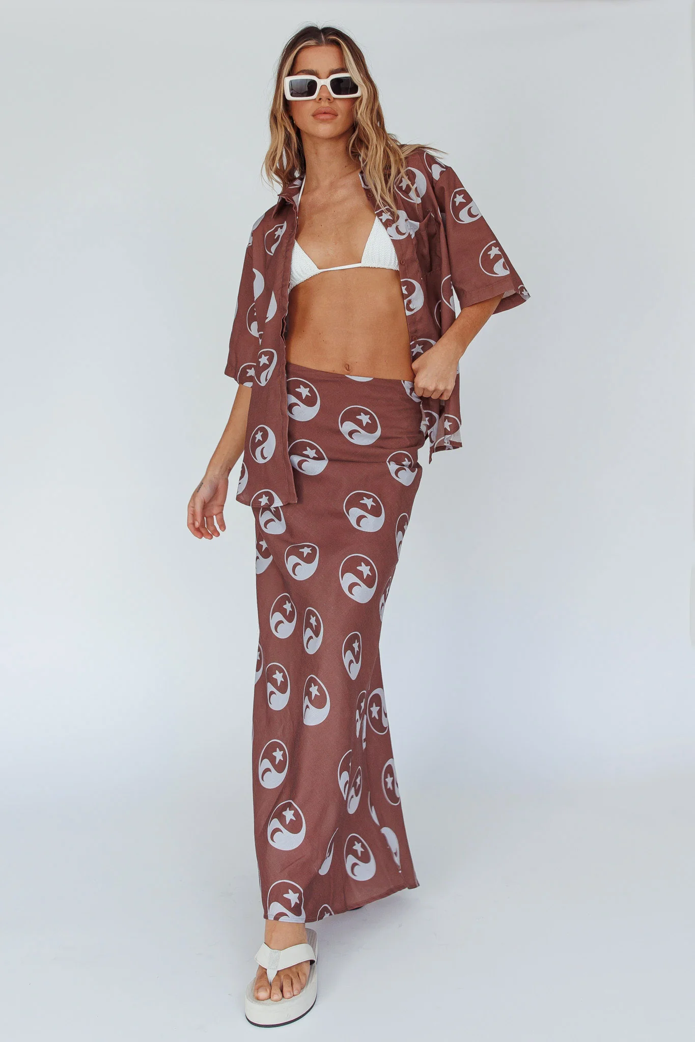 Just A Hunch Maxi Skirt Yin Yang Coco - Seraphlike