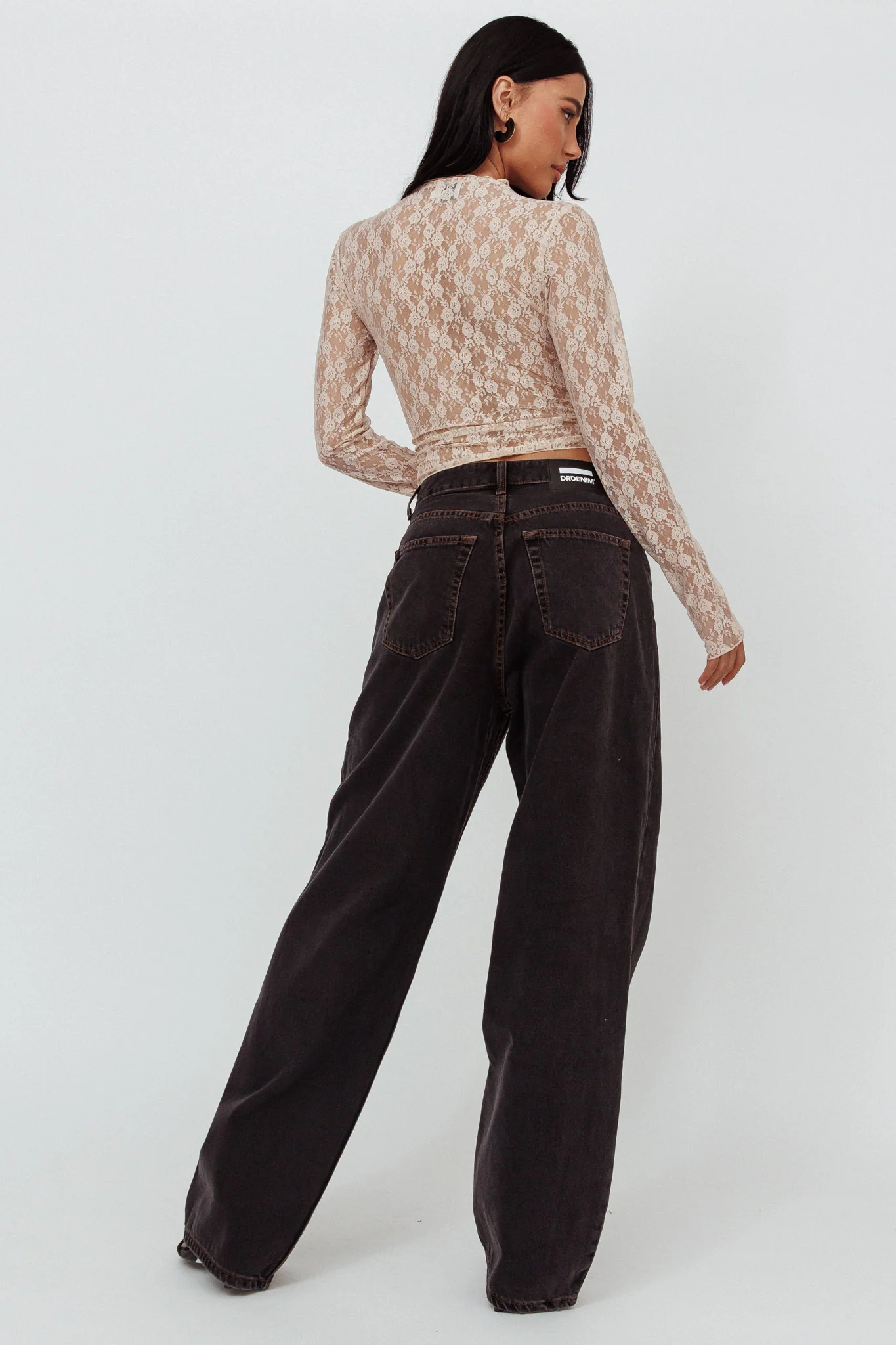 DR DENIM Donna Baggy Jeans Dust Washed Black - Seraphlike