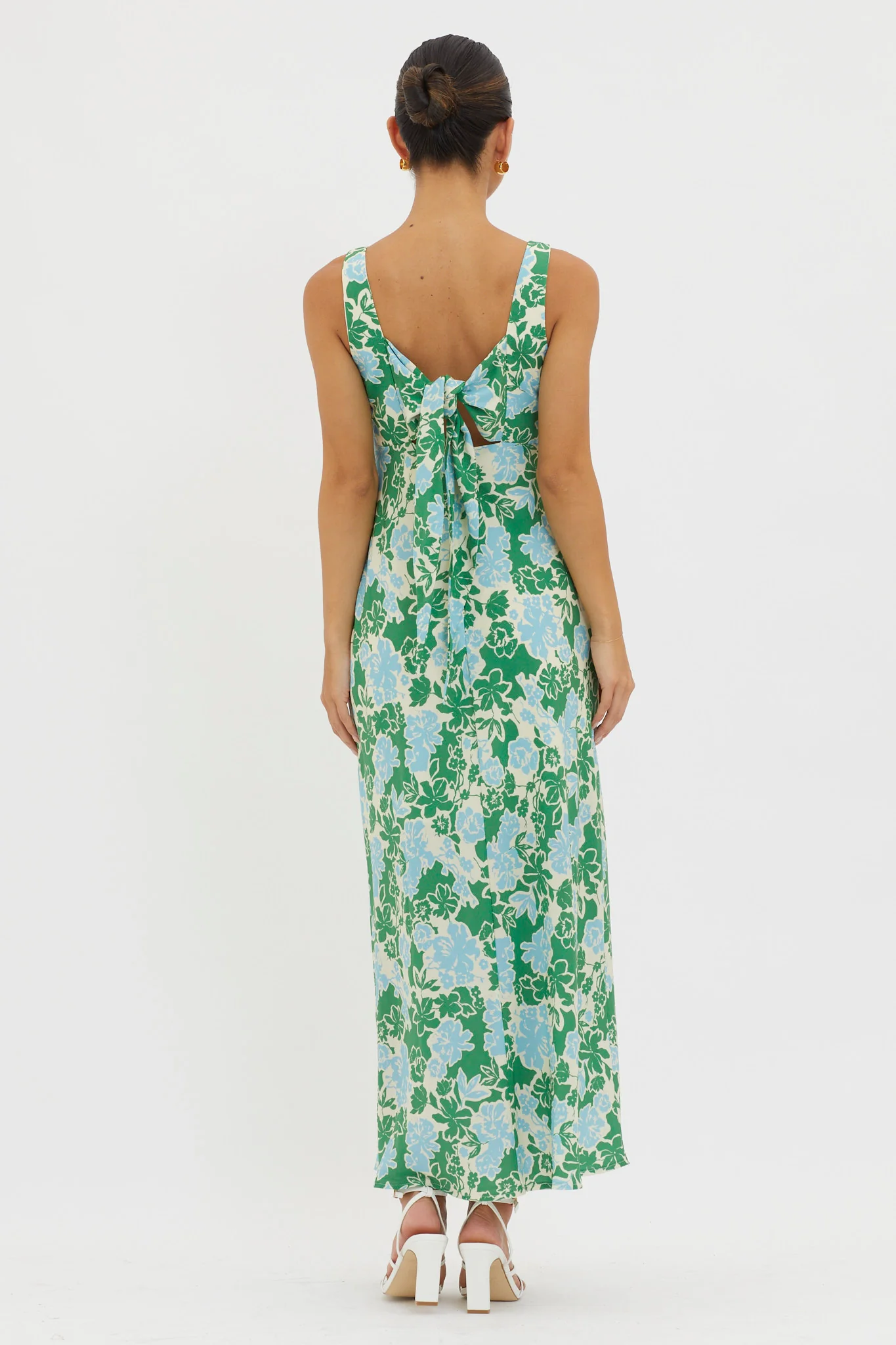 Living Hope Tied Back Maxi Dress Green - Seraphlike