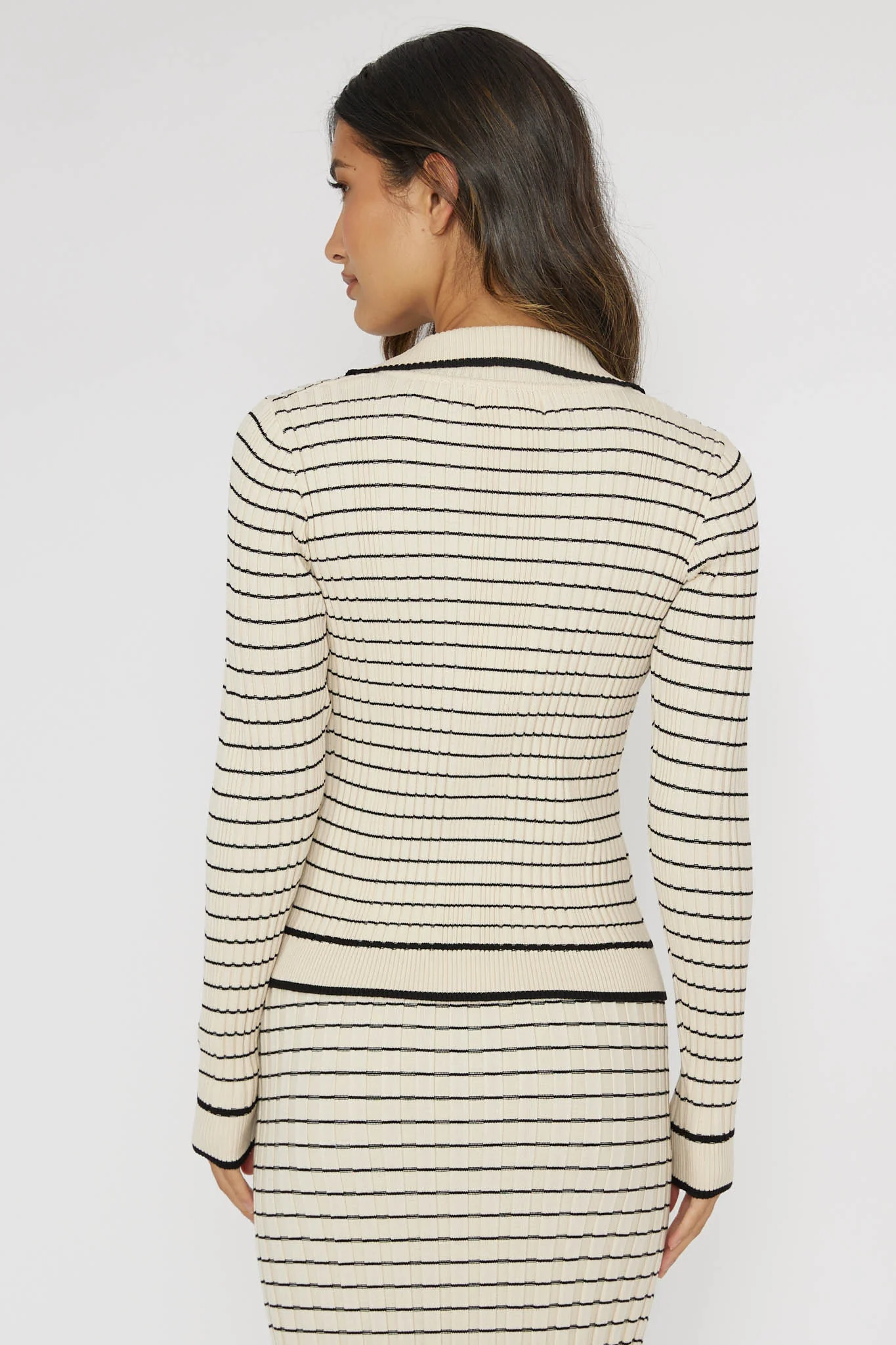 Solar Flare Long Sleeve Top Stripe Oat - Seraphlike