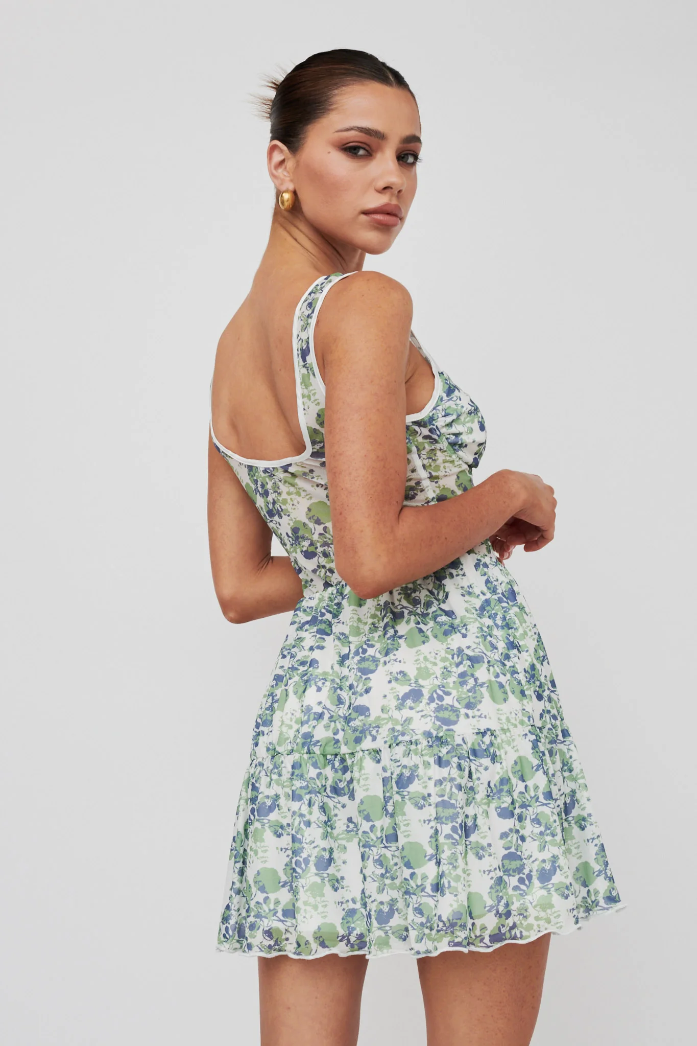 Sweet Nostalgia Laced Bodice Mini Dress Off-White - Seraphlike