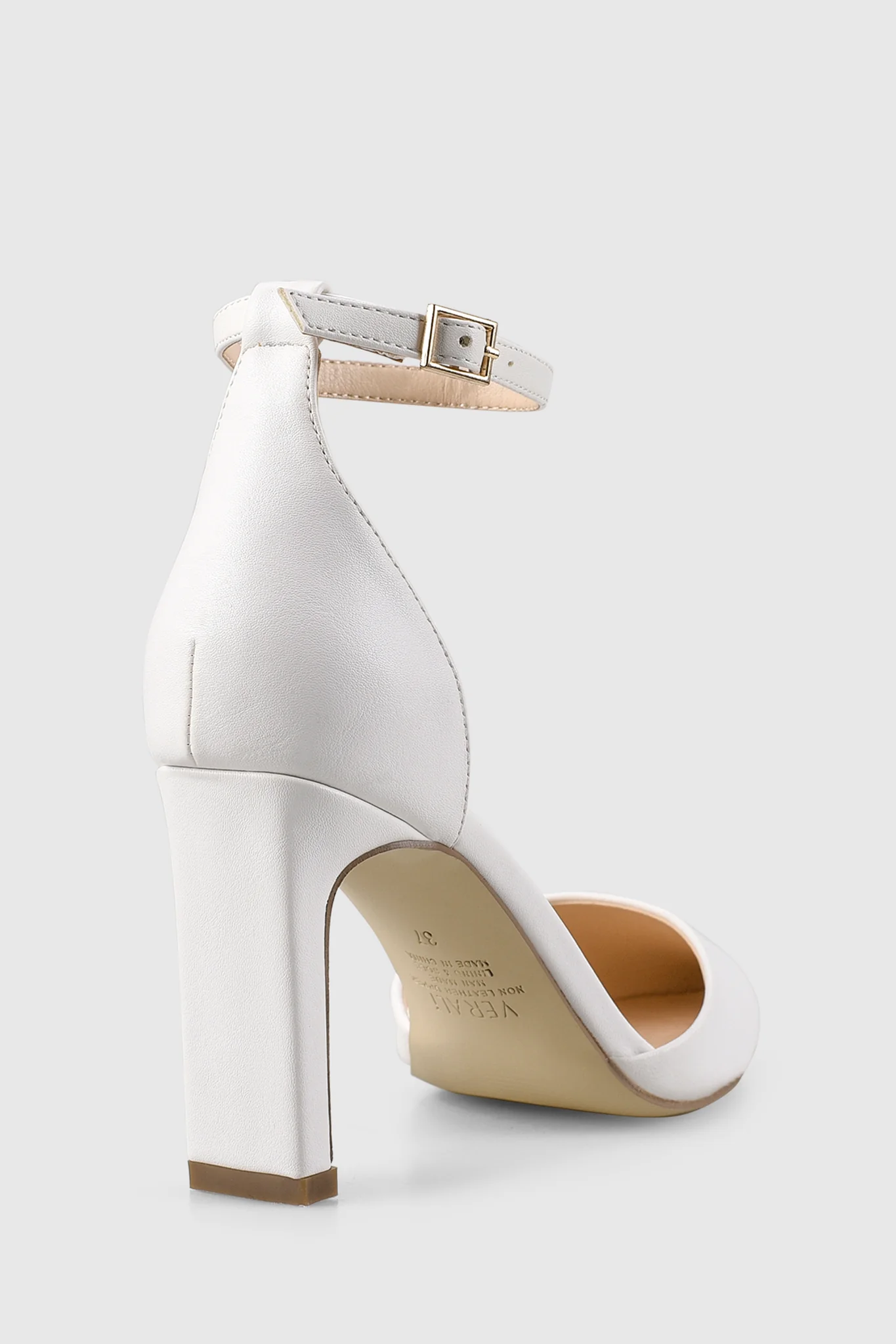 VERALi Kitra Closed Toe Heels White - Seraphlike