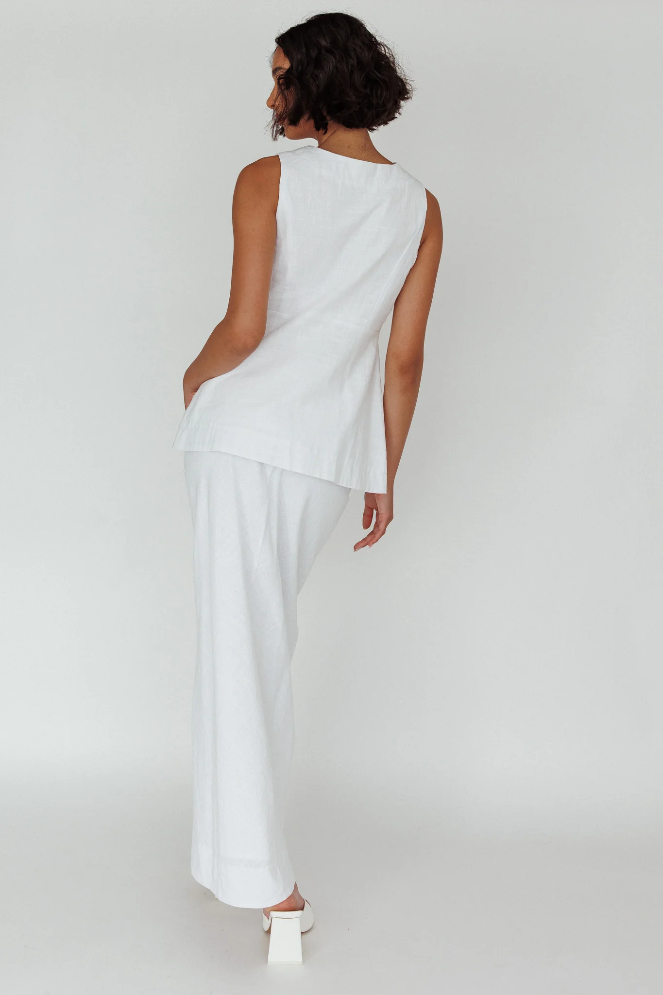 Philomena Midi Skirt White - Seraphlike