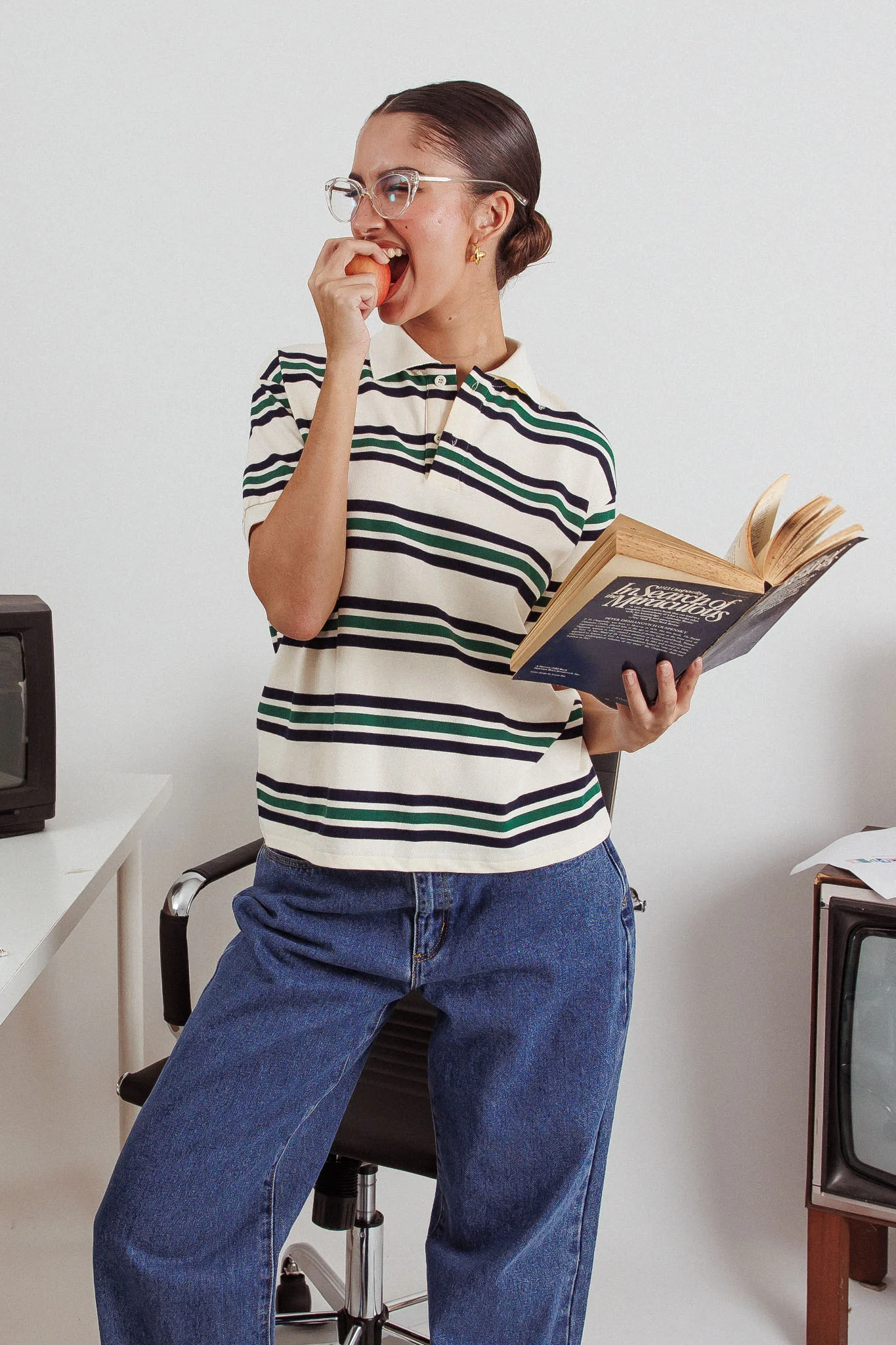 LIONESS Leisure Polo Ivory Moss - Seraphlike