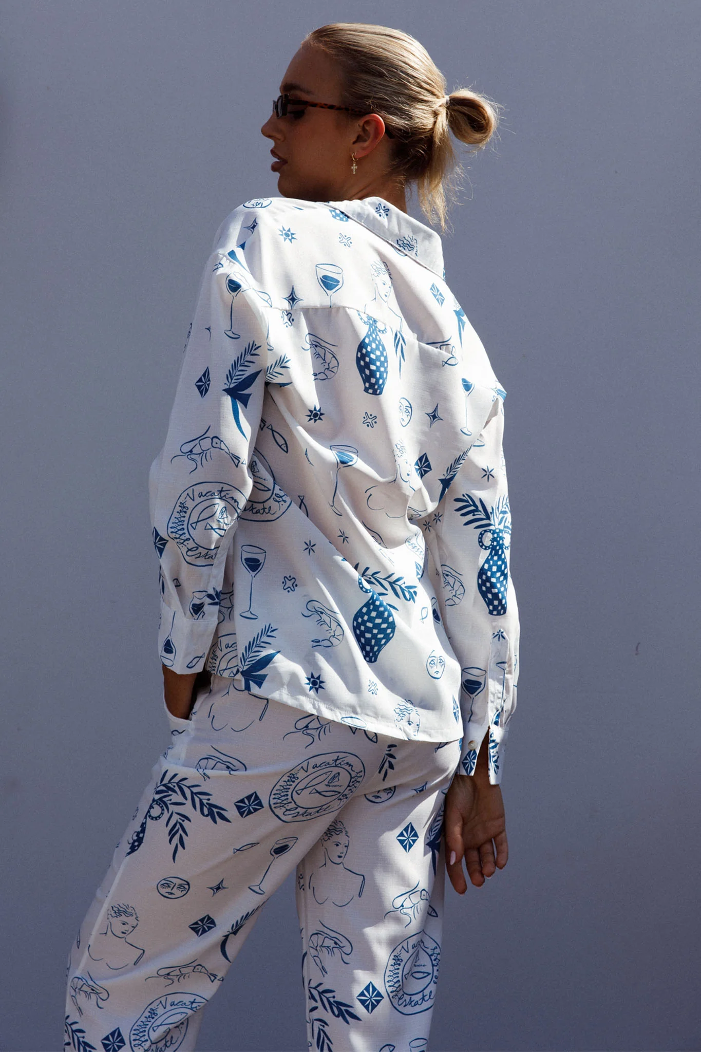 Weekend Bliss Long Sleeve Button Shirt White - Seraphlike