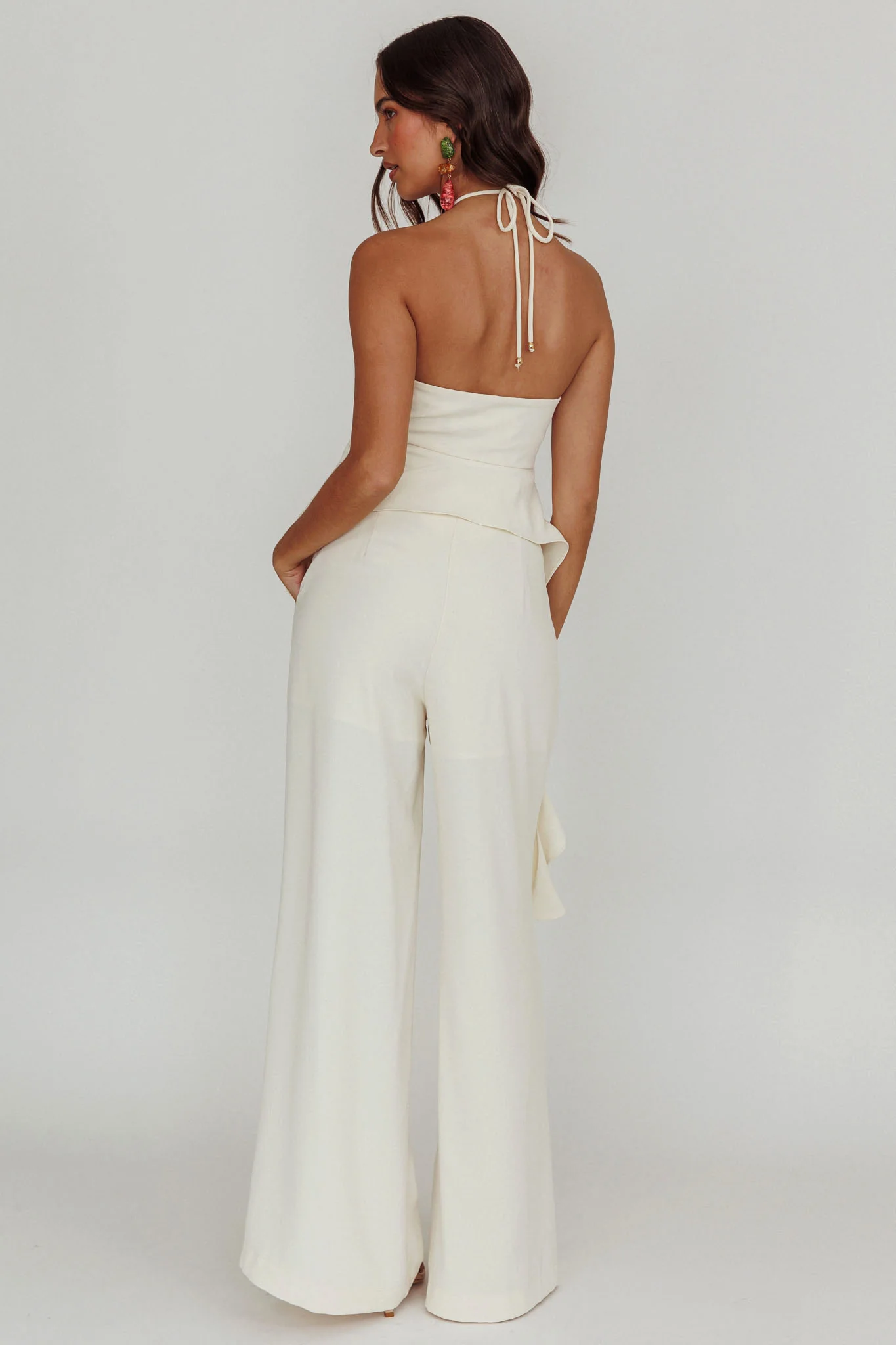 Songbird Halterneck Ruffle Cami Top - Seraphlike