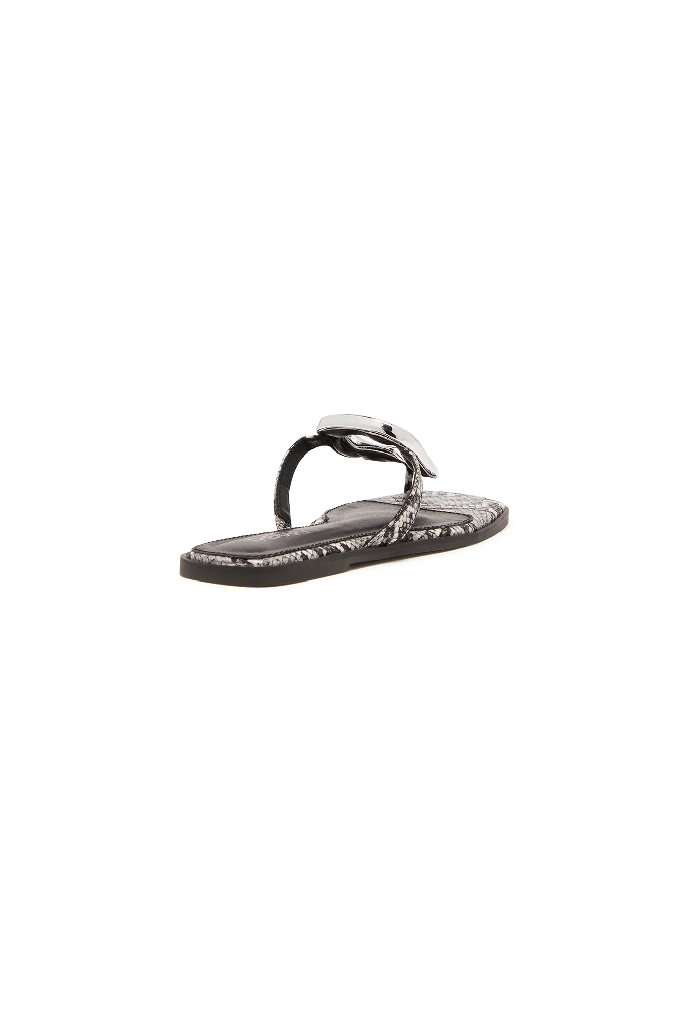 THERAPY Guild Thong Sandal Black White Snake - Seraphlike