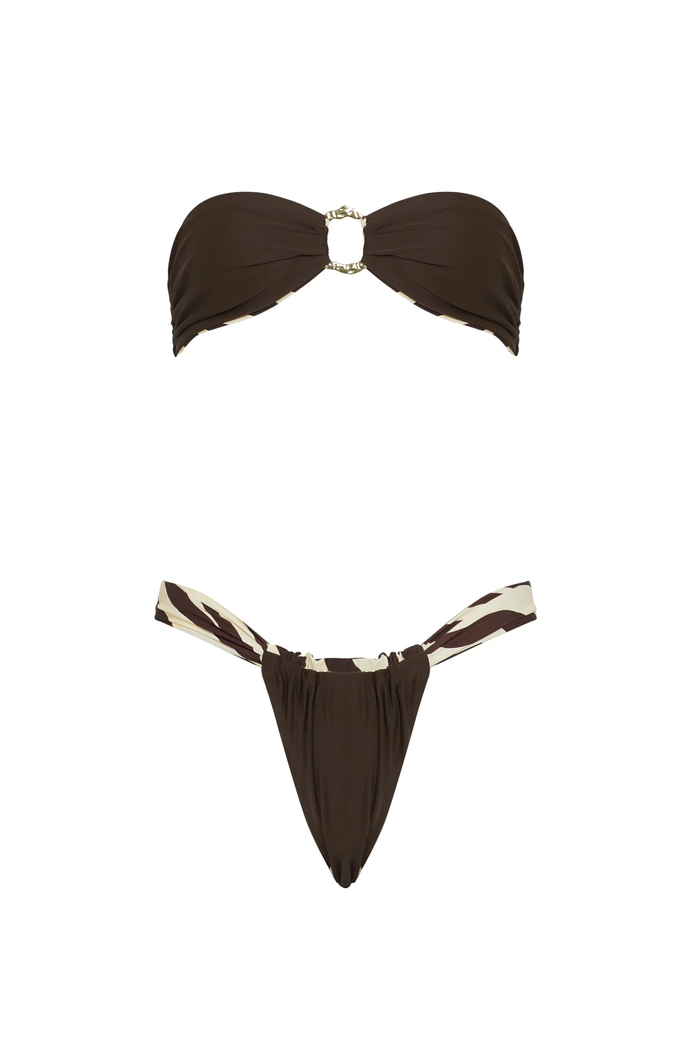 VDM The Label Bailey Zebra Reversible Bandeau - Seraphlike