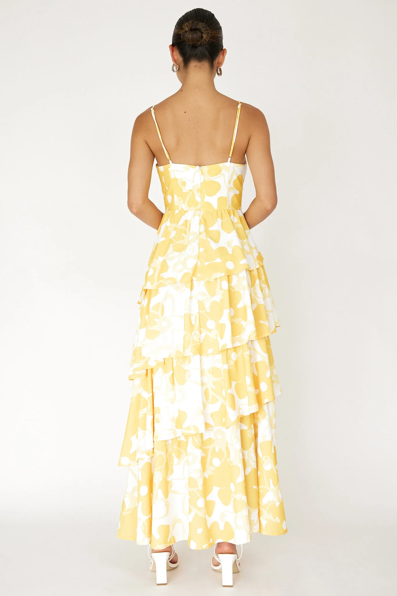 Hopeful Tiered Layered Maxi Dress Yellow - Seraphlike