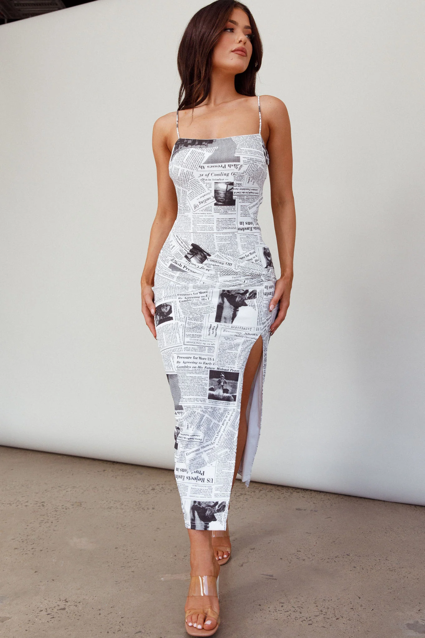 Comme Ci, Comme Ca Strapless Midi Dress White - Seraphlike