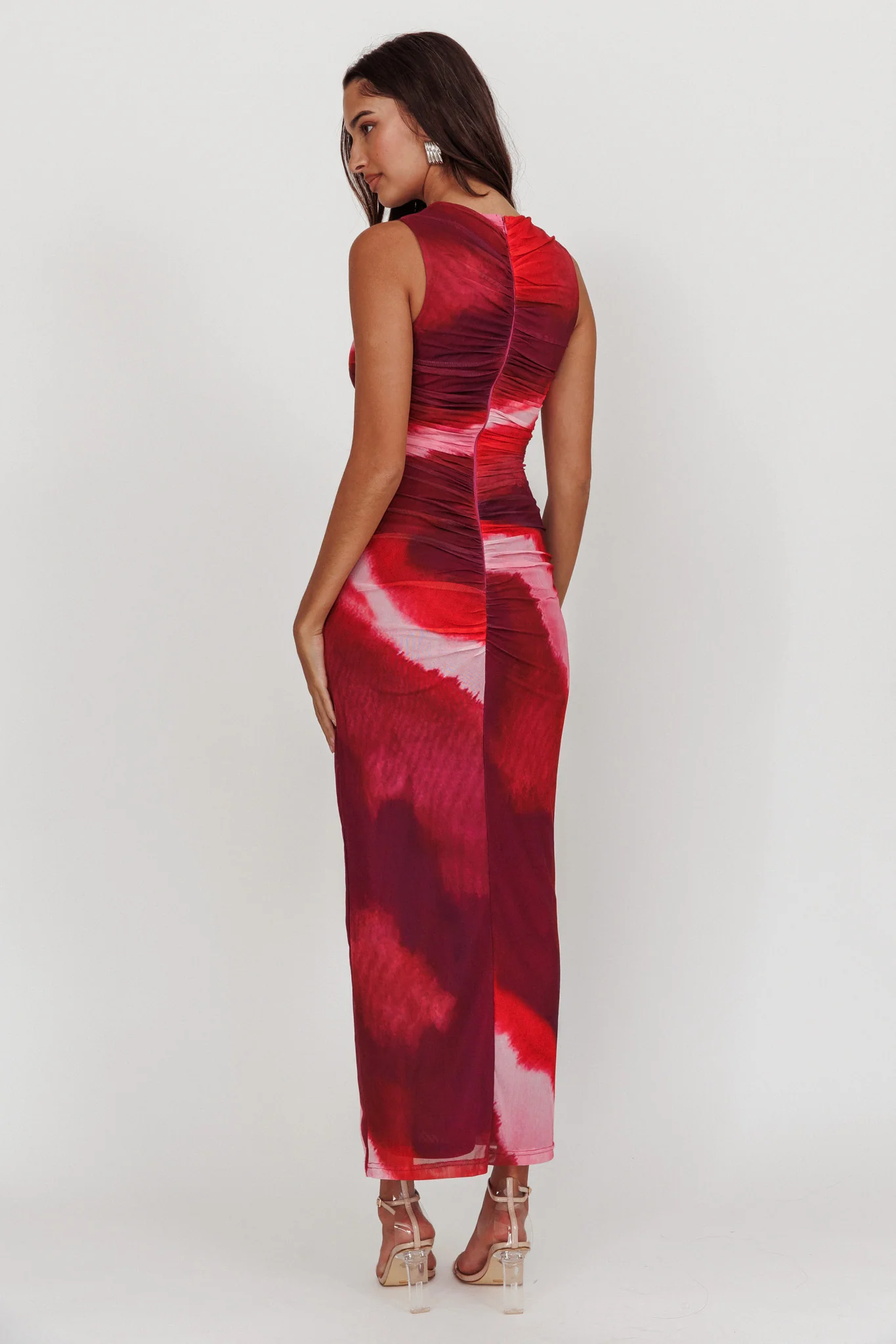 Star Keeper Bodycon Keyhole Maxi Dress Purple - Seraphlike