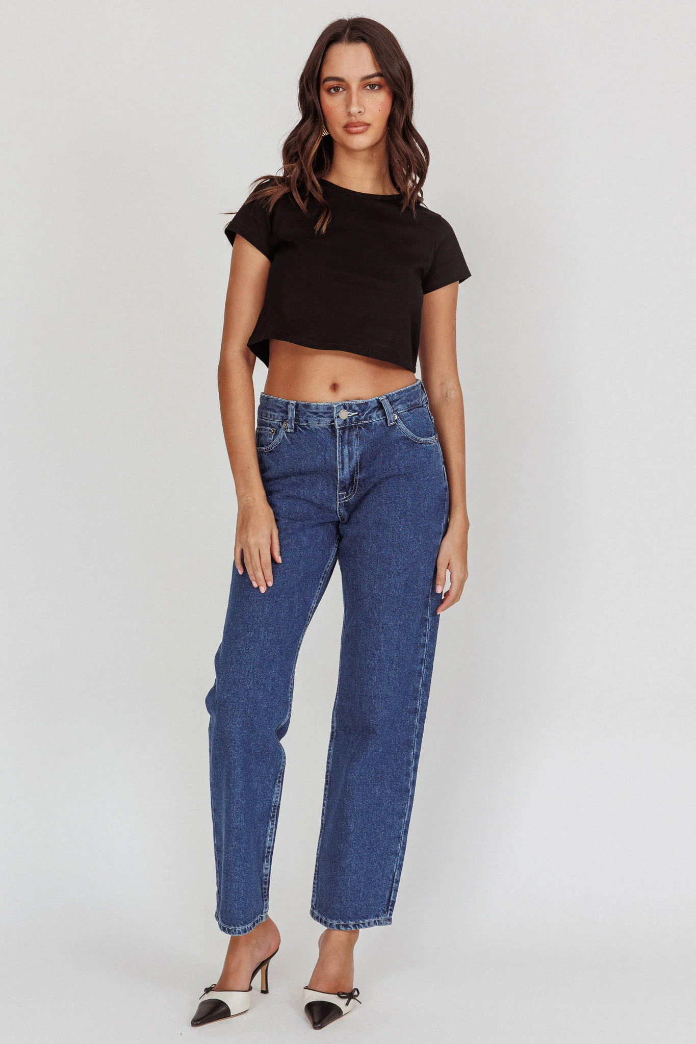 DR DENIM Arch Straight Jeans Pebble Mid Stone - Seraphlike