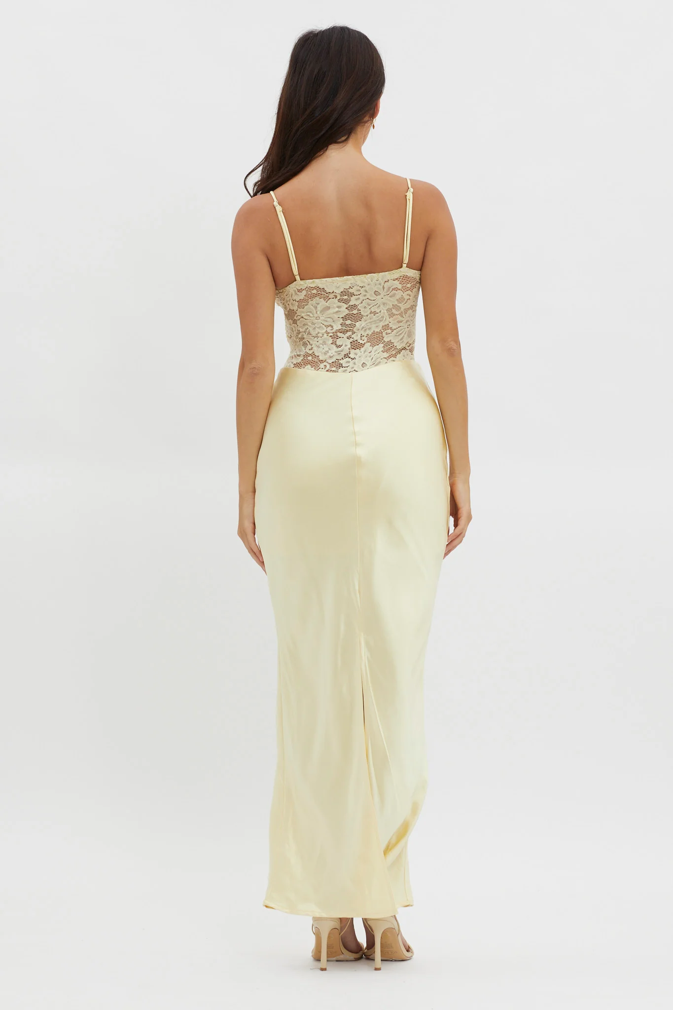 Moon Magic Floral Bodice Dress Lemon - Seraphlike