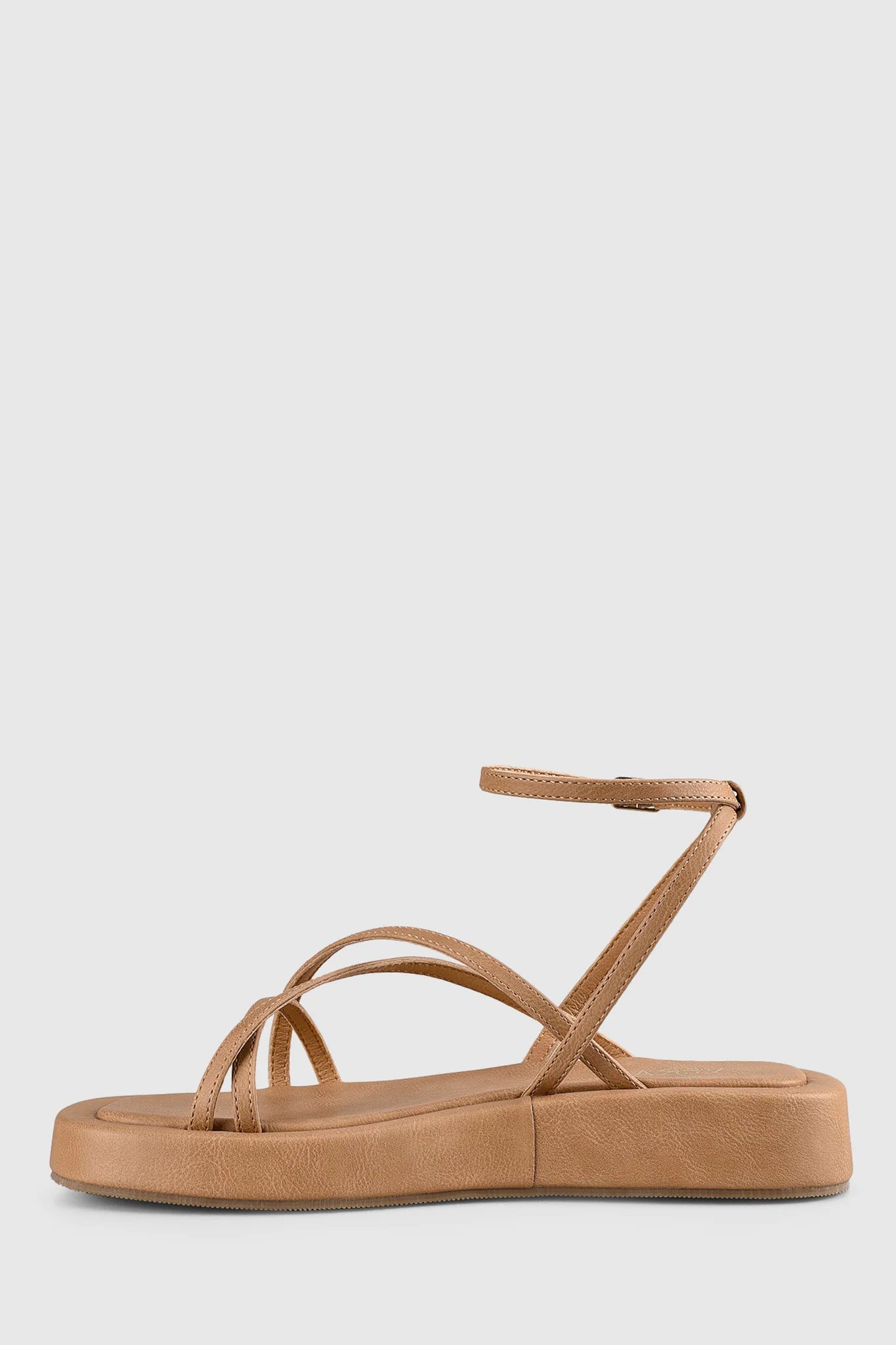VERALi Bondi Flatform Sandals Caramel Softee - Seraphlike