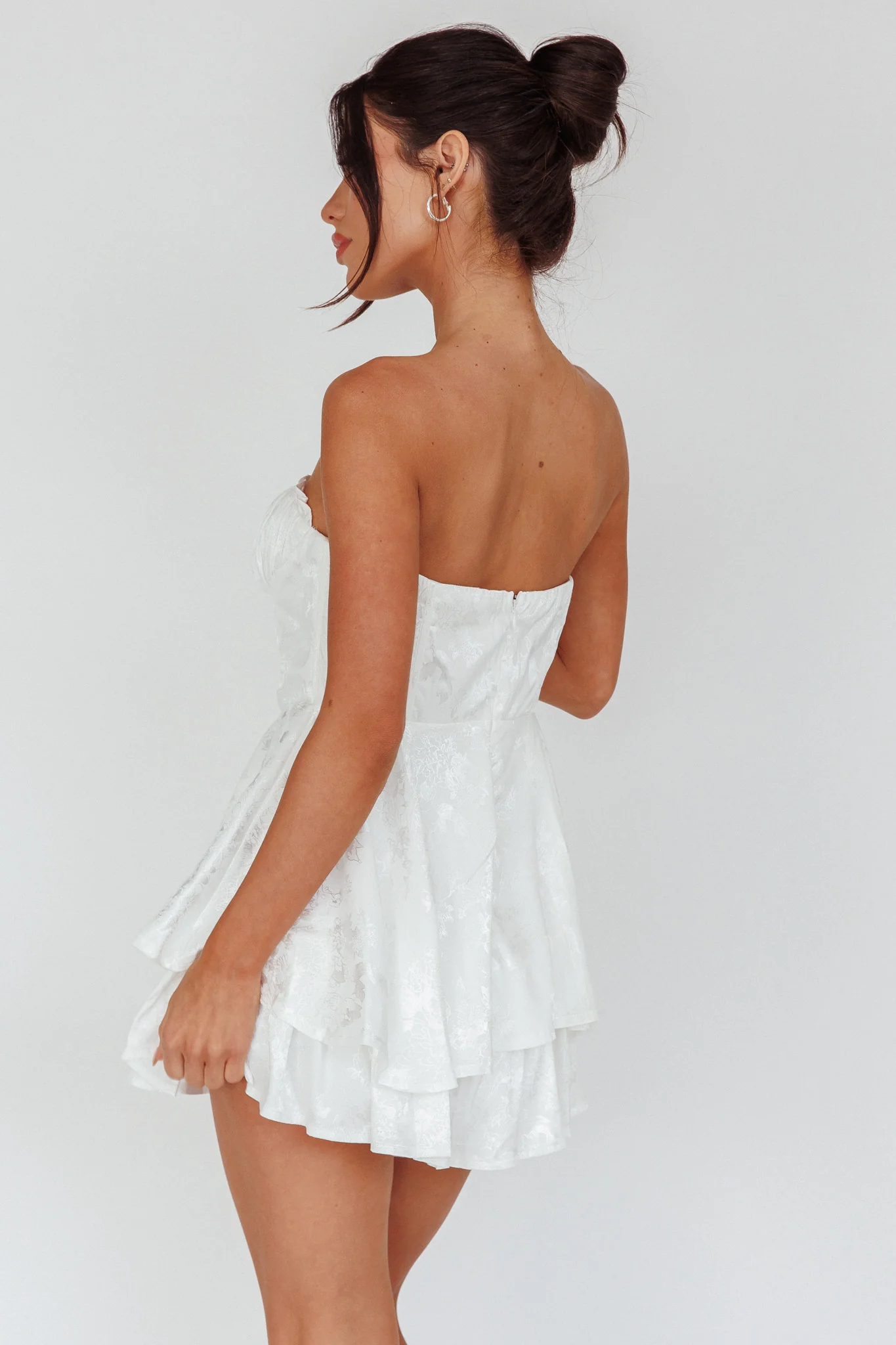 Angel Sky Gathered Bust Romper Ivory - Seraphlike