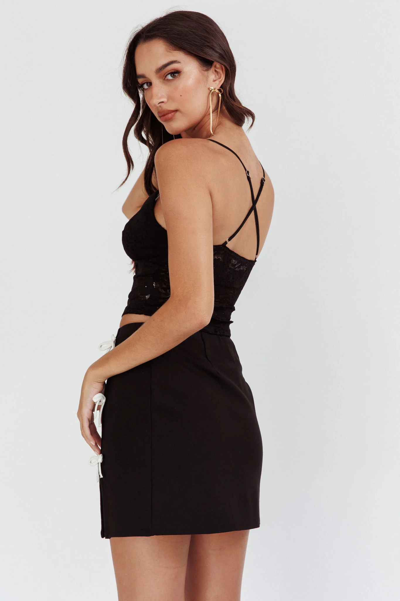 Patrina Lace Cami Top Black - Seraphlike