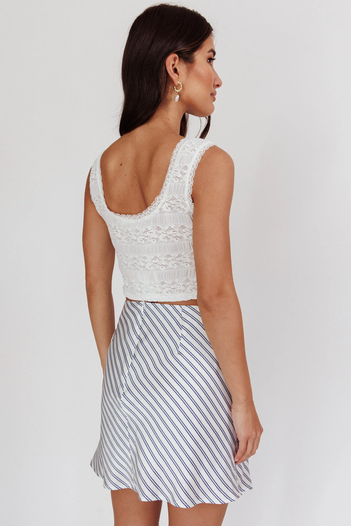 Zora Lace Corset Top White - Seraphlike