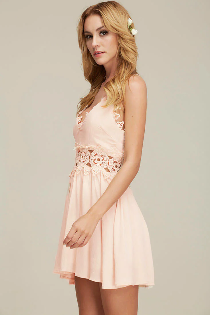 Dreamer Casual Mini Dress Pink - Seraphlike