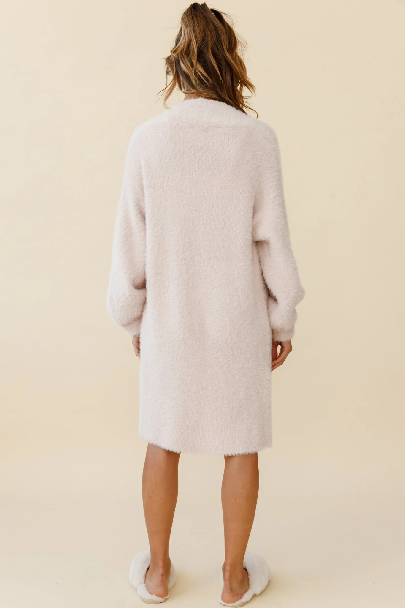 Hold The Phone Long Sleeve Duster Cardigan Pink - Seraphlike