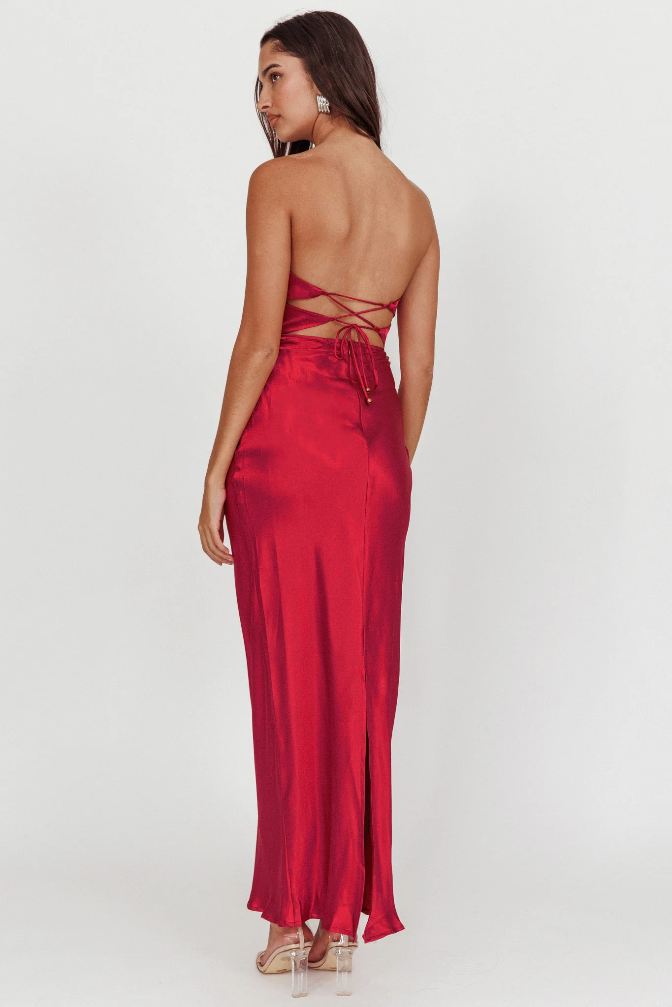 Good Impression Double Twist Maxi Dress Plum - Seraphlike