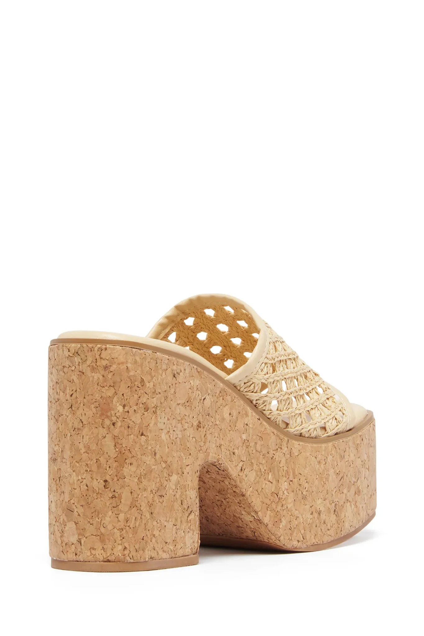 THERAPY Delirium Platform Heel Raffia Natural - Seraphlike