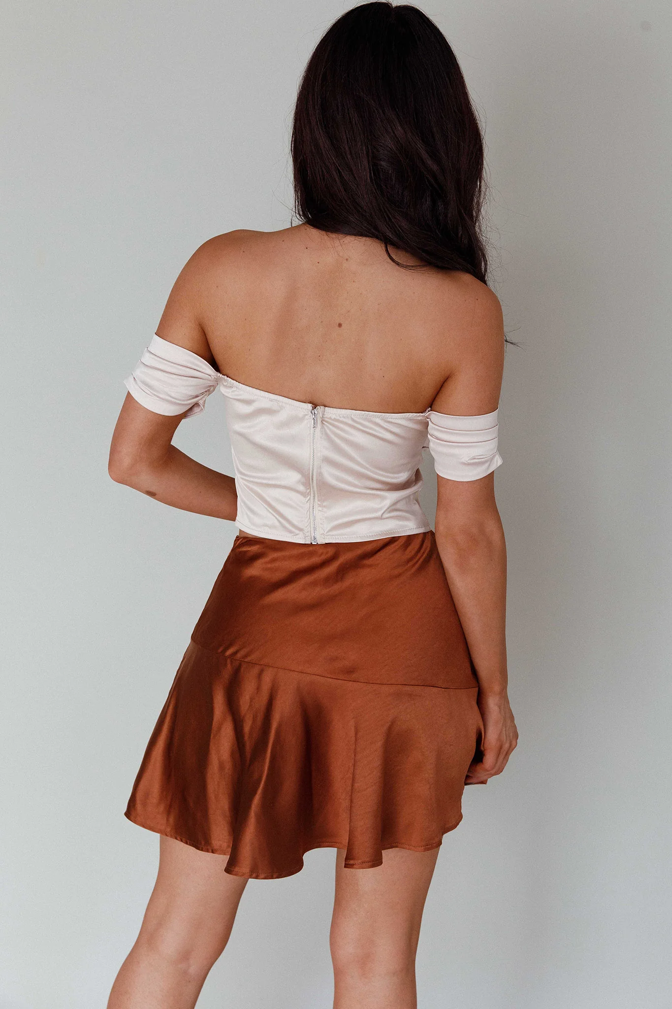 Je T'aime Off-Shoulder Top Champagne - Seraphlike