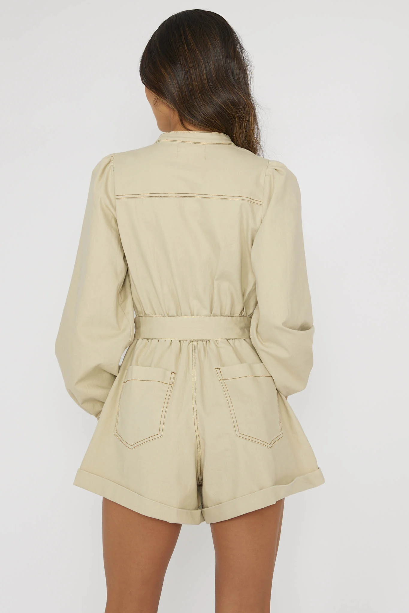 Real World Zip Front Romper Butter - Seraphlike