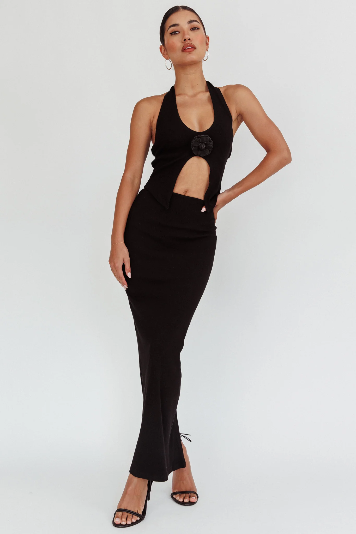 Blackthorn Maxi Skirt Black - Seraphlike