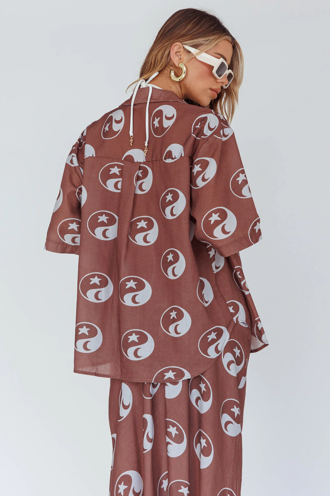 Just A Hunch Button Shirt Yin Yang Coco - Seraphlike