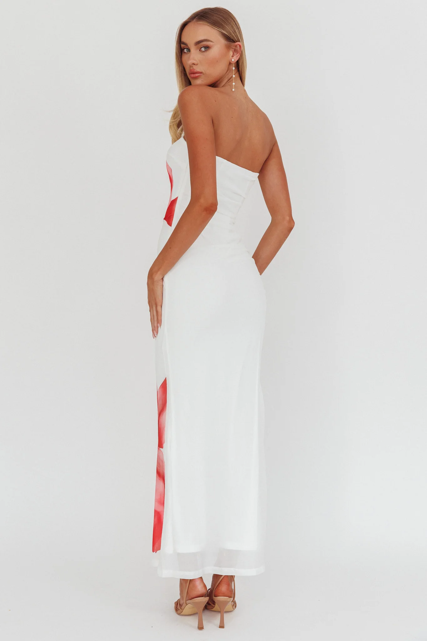 Truth Be Told Strapless Maxi Dress White - Seraphlike