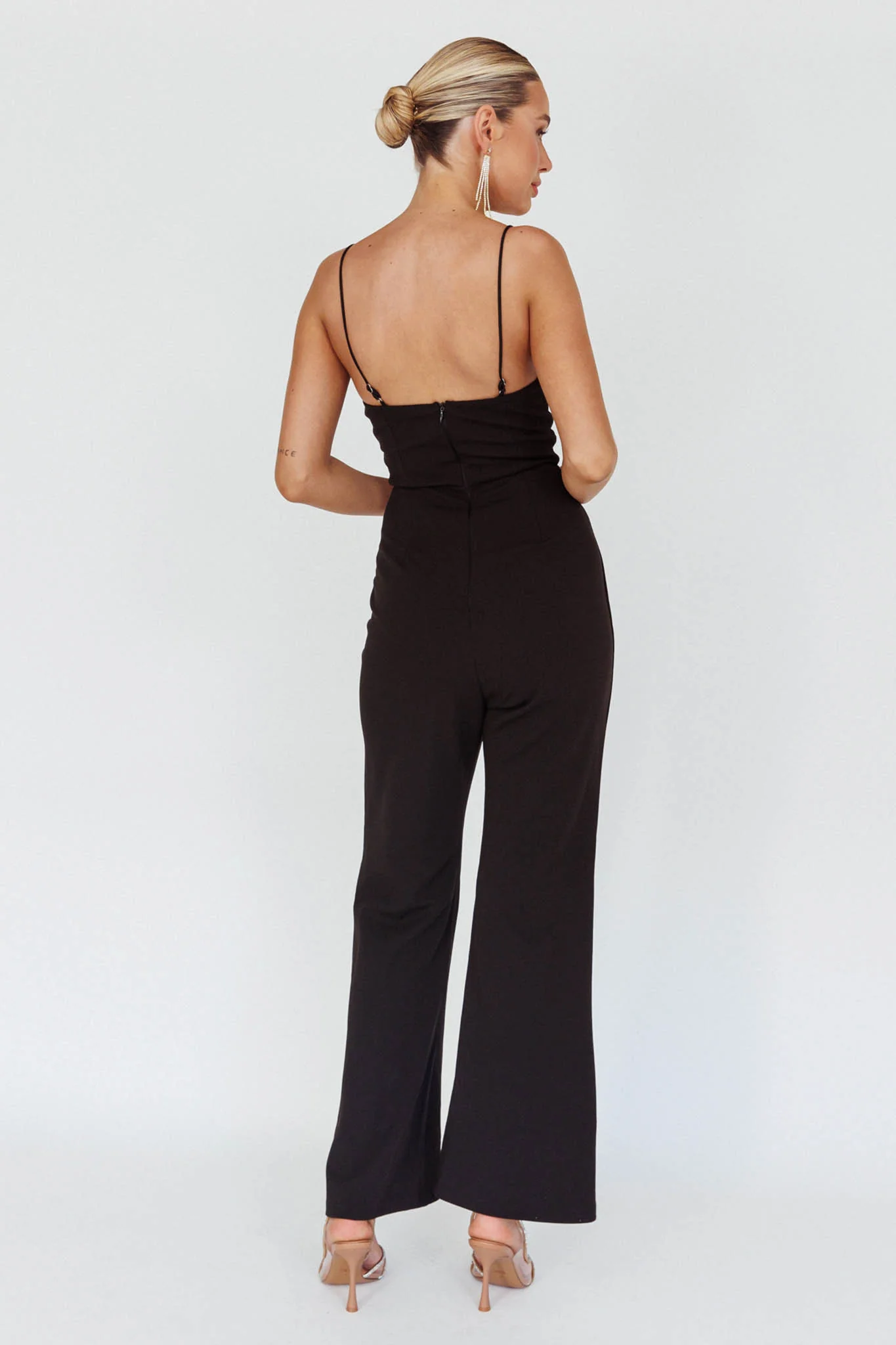 Lyrics Keyhole Jumpsuit Black - Seraphlike