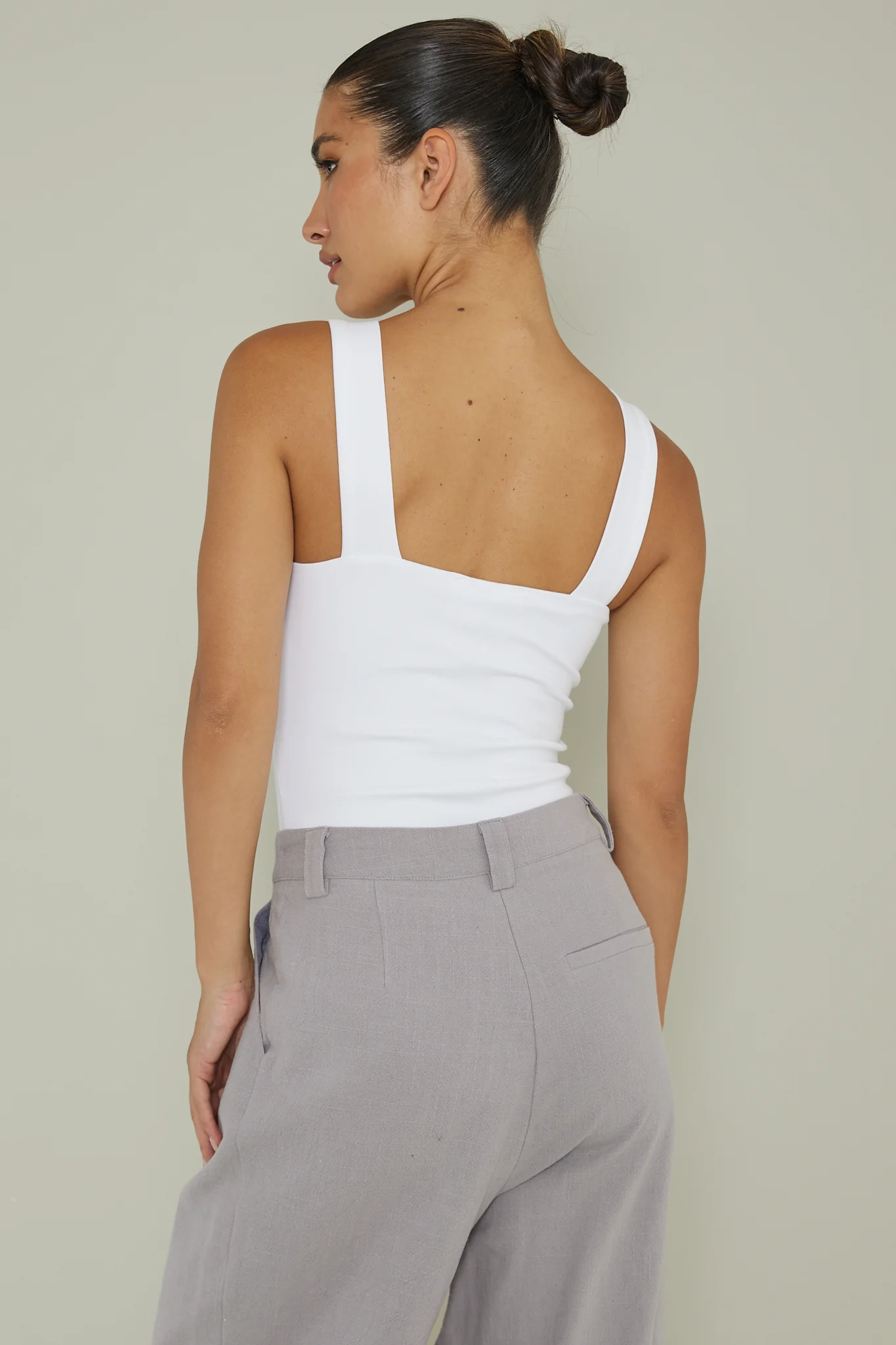 High Time Square Neckline Leotard White - Seraphlike