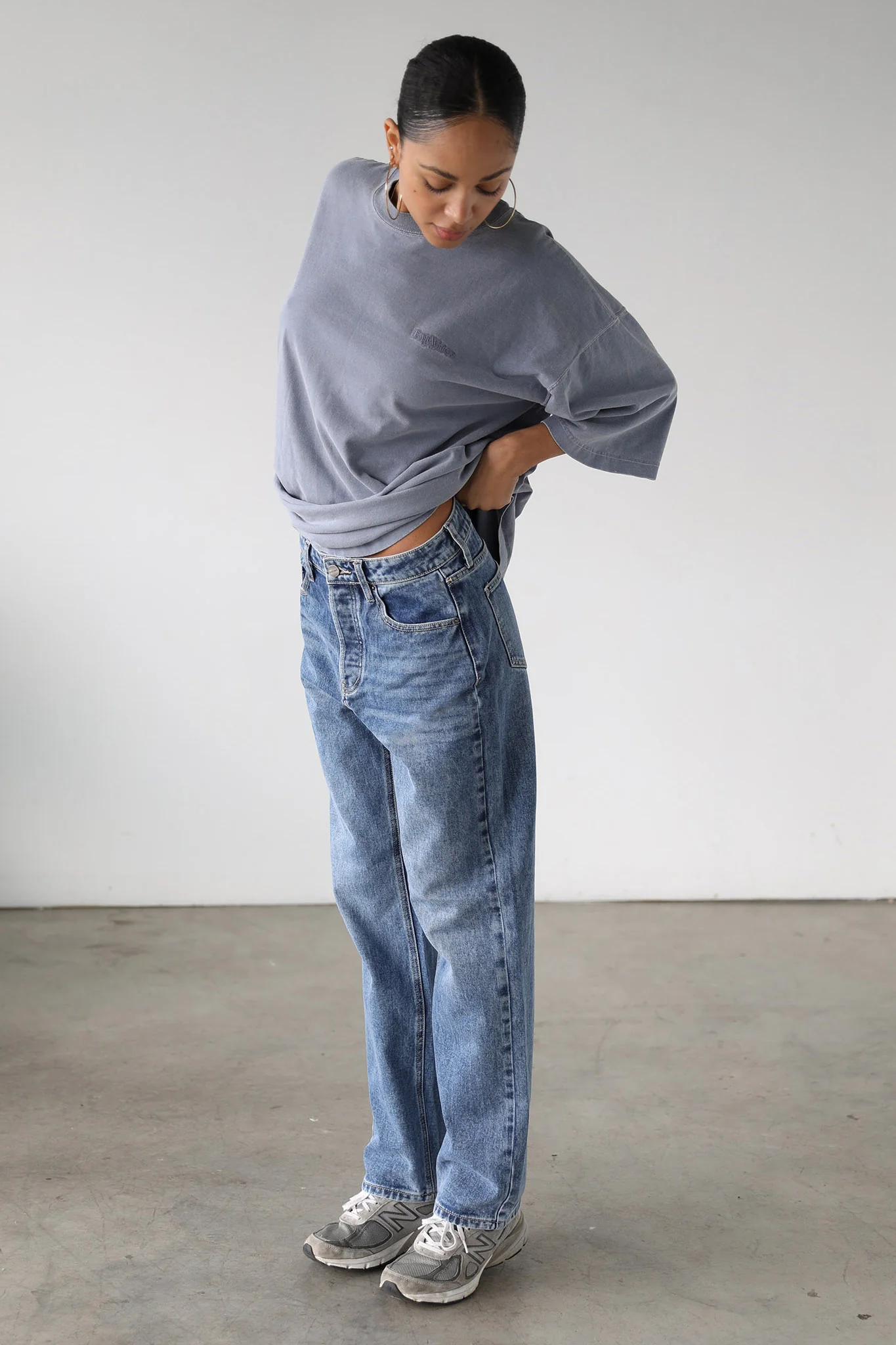 DOGMA Classic High Rise Straight Leg Denim Jeans Dark Wash - Seraphlike